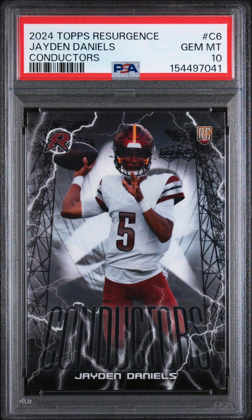 2024 Topps Resurgence Conductors #C6 Jayden Daniels PSA 10