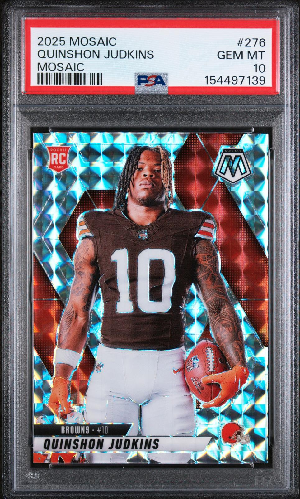 2025 Panini Mosaic #276 Quinshon Judkins Mosaic PSA 10