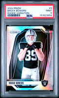 2024 Panini Prizm Rookie Variation #9 Brock Bowers Rookie Variation PSA 9
