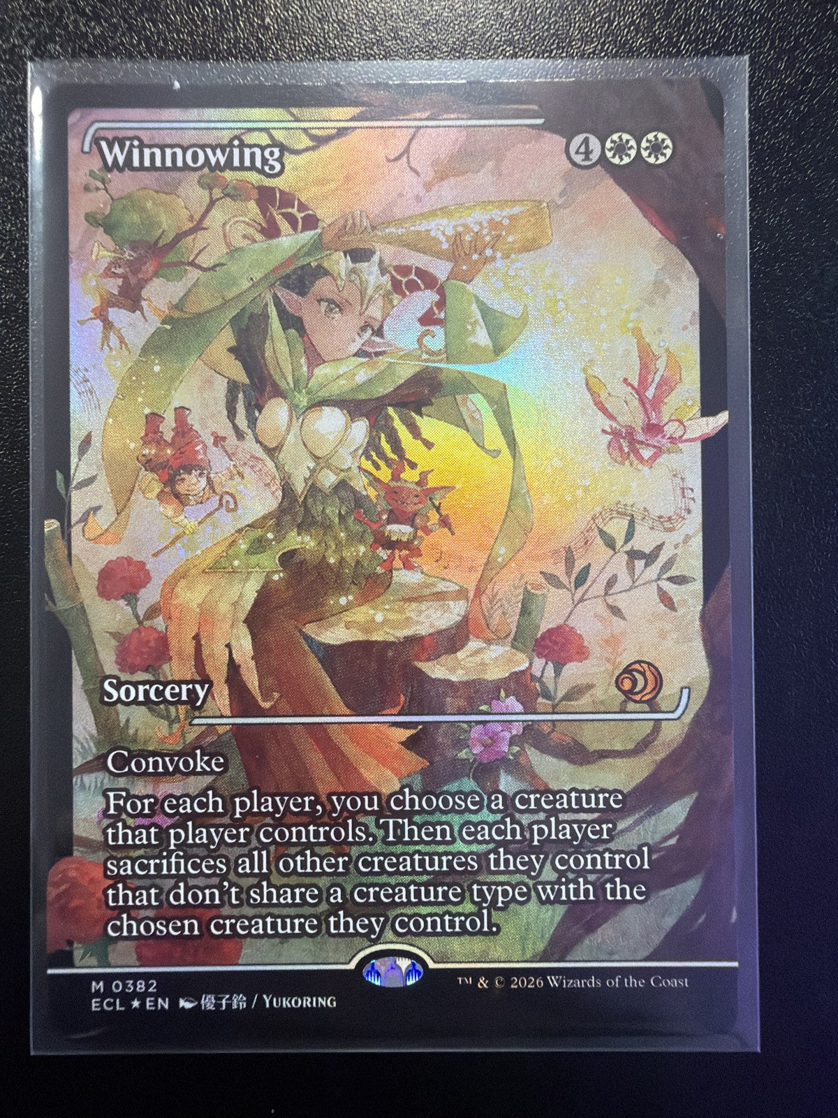 2026 Magic The Gathering Lorwyn Eclipsed Winnowing #0382 Borderless Foil Mythic