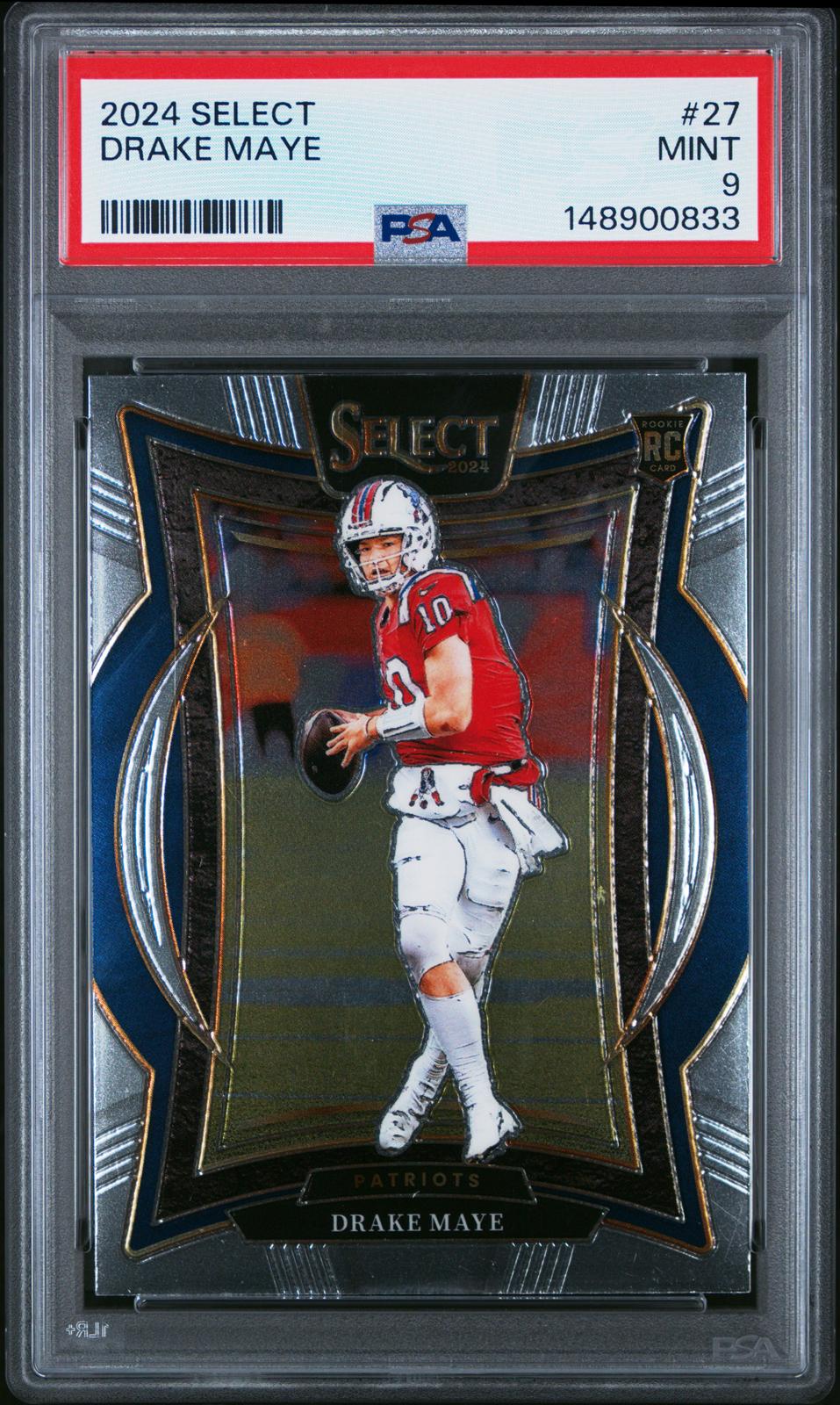 2024 Panini Select #27 Drake Maye PSA 9