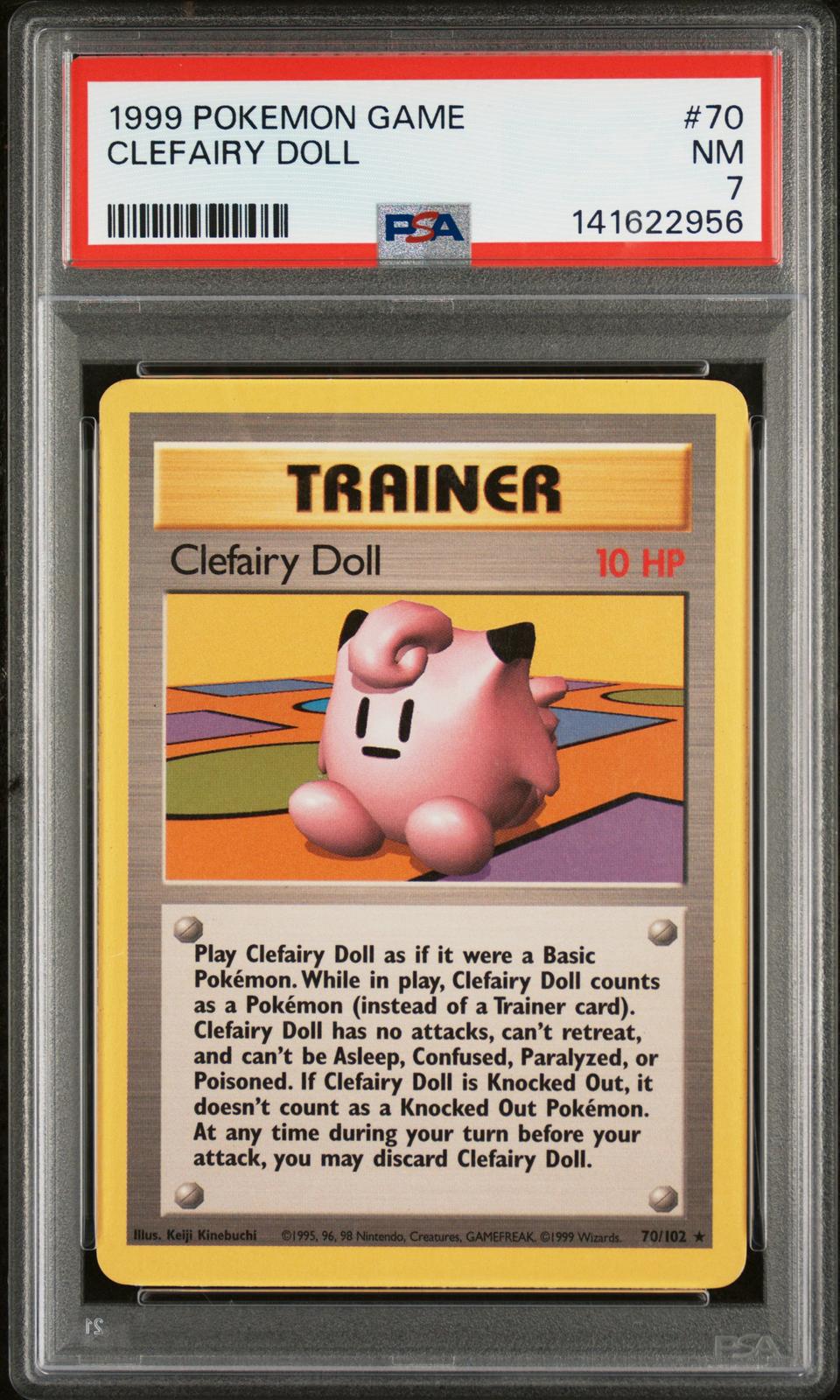 1999 Pokemon Game #70 Clefairy Doll PSA 7