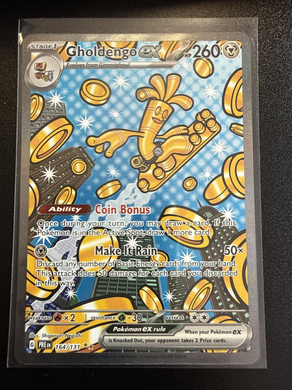 SV: Prismatic Evolutions #164/131 Gholdengo ex Special Illustration Rare