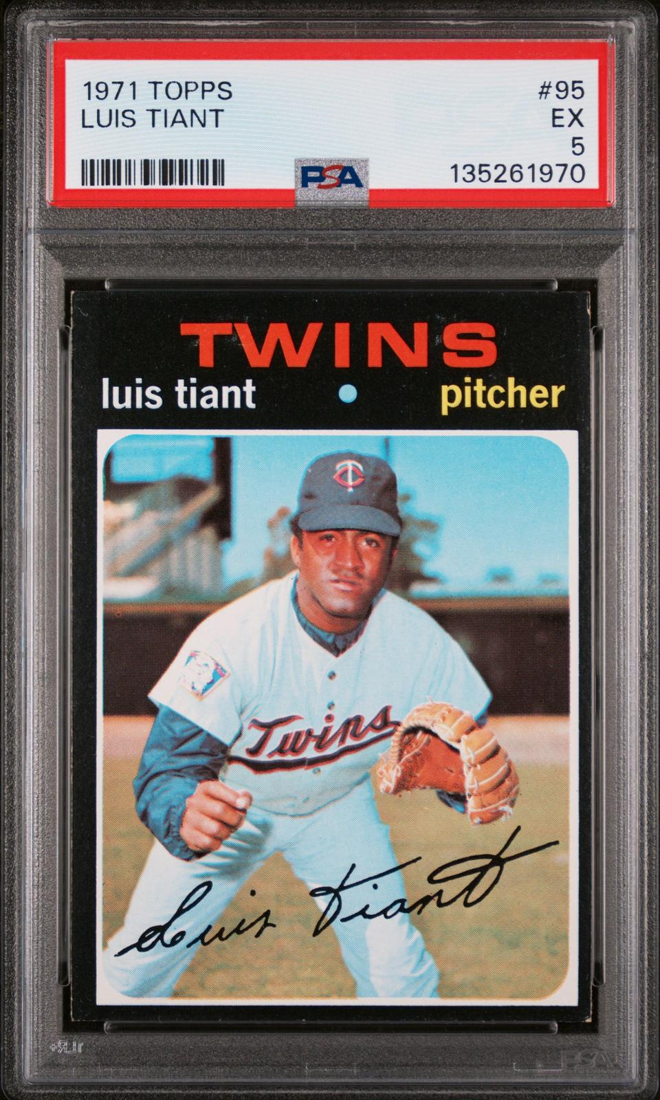 1971 Topps #95 Luis Tiant PSA 5