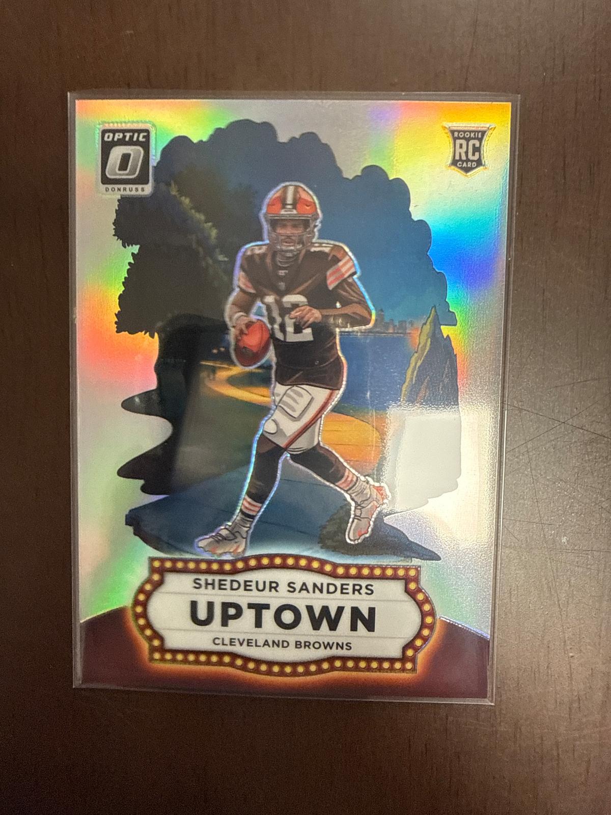 2025 Donruss Optic Uptown #18 Shedeur Sanders RC Case Hit SSP Browns