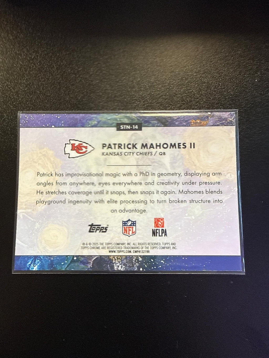 2025 Topps Chrome Starry Night #STN-14 Patrick Mahomes II Chiefs DS-R-000005