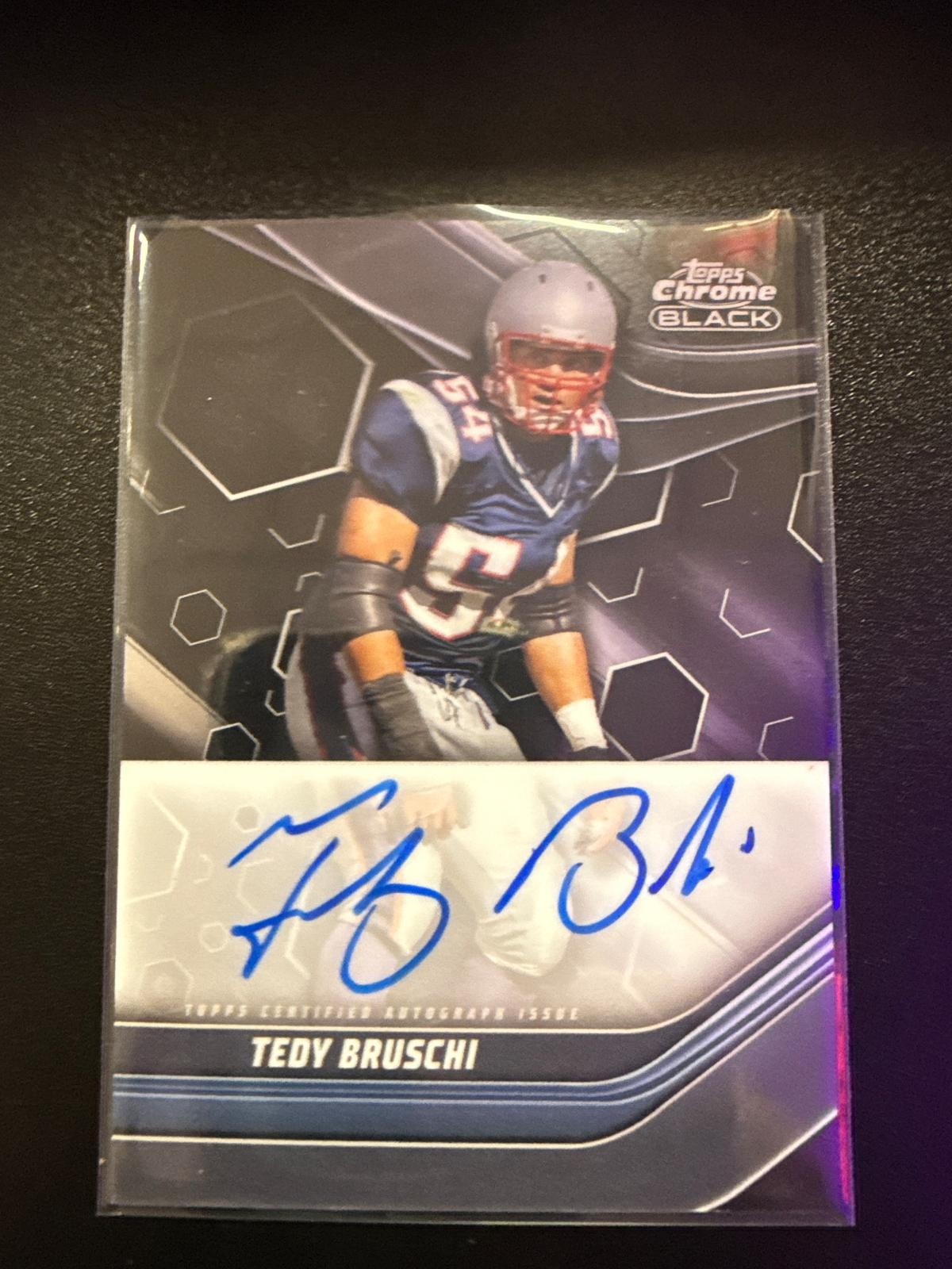 2024 Topps Chrome Black Auto #TCBA-TEB Tedy Bruschi Patriots DS-R-000011
