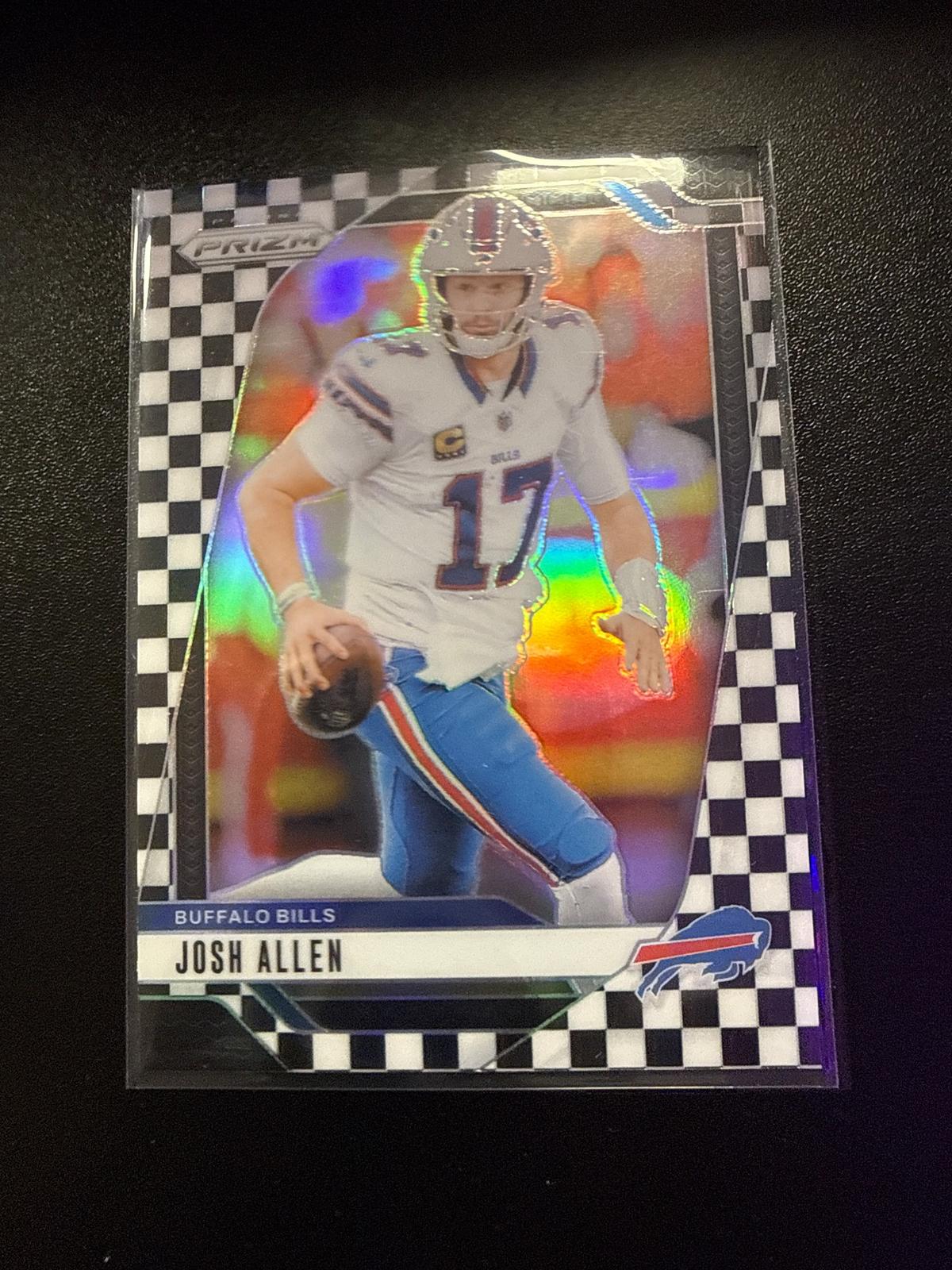 2024 Prizm #28 Josh Allen Black White Checker Prizm Bills DS-R-000013