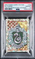 2001 Panini Harry Potter Philosopher's Stone Sticker #100 Slytherin PSA 10