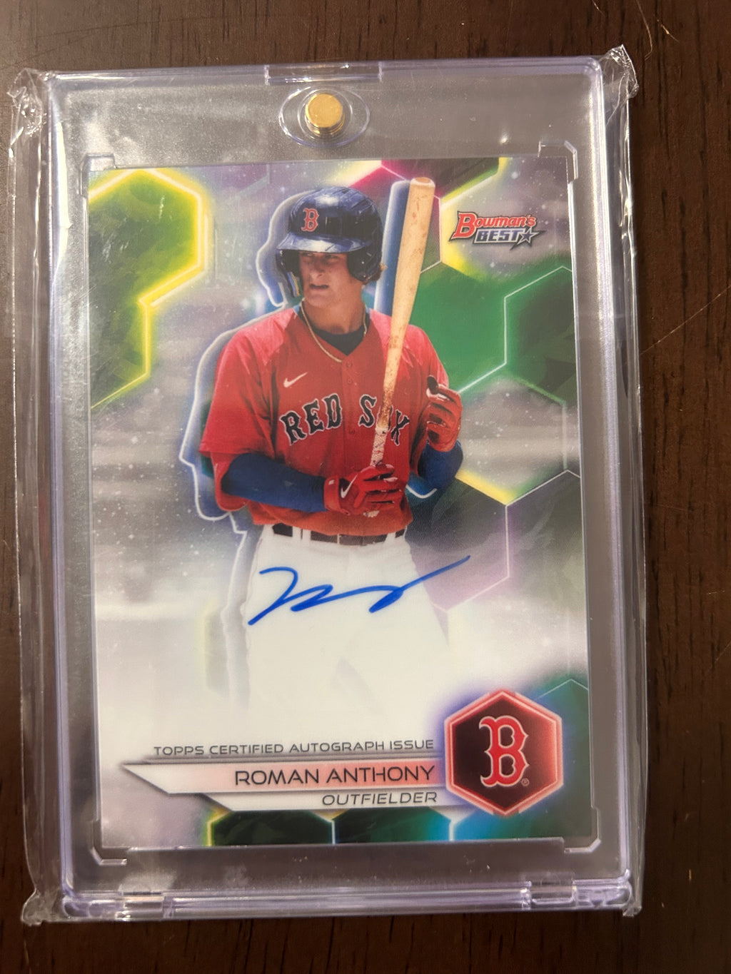 Roman Anthony 2023 Topps Bowman #B23-RAY Bowman's Best Baseball Autographed