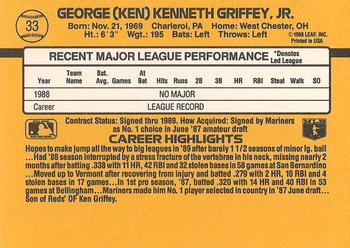 1989 Donruss #33 Ken Griffey Jr. TAG 9