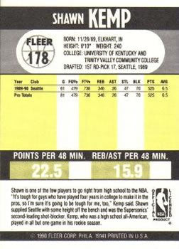 1990-91 Fleer #178 Shawn Kemp PSA 10
