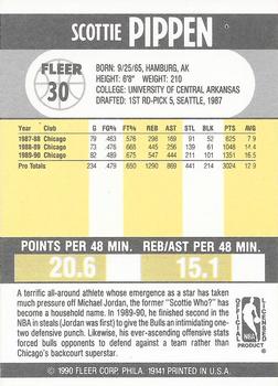 1990-91 Fleer #30 Scottie Pippen PSA 9