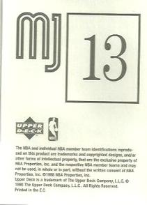 1998 Upper Deck Michael Jordan Stickers #13 Michael Jordan MJ Stickers BCCG 10