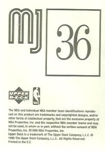 1998 Upper Deck Michael Jordan Stickers #36 Michael Jordan MJ Stickers BCCG 10