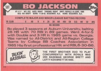 1986 Topps Traded #50T Bo Jackson