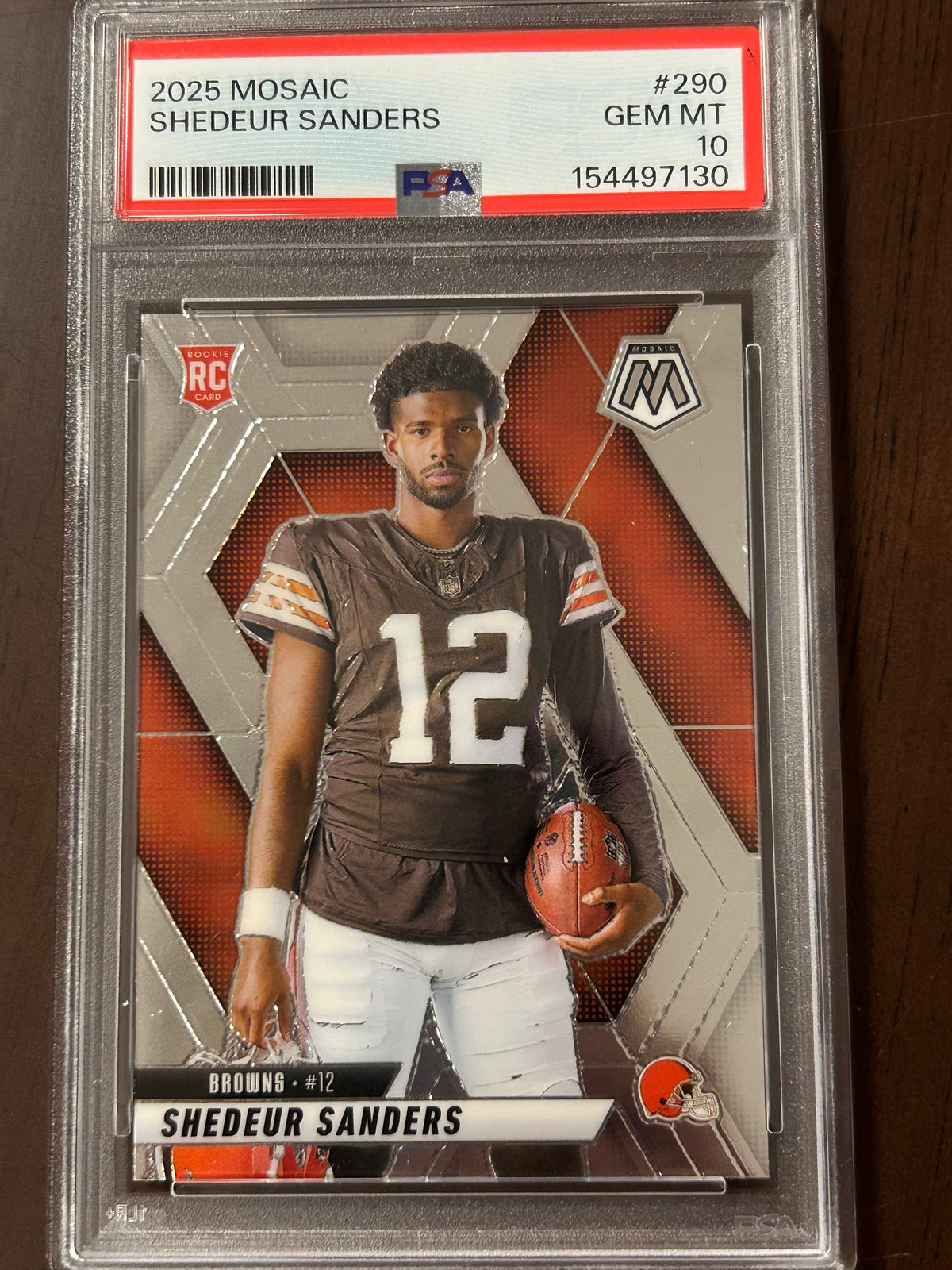 [97130] Shedeur Sanders 2025 Mosaic #290 PSA 10