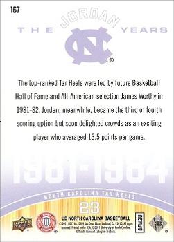 2010-11 Upper Deck North Carolina Tar Heels #167 Michael Jordan