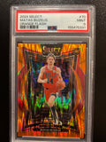 2024 Panini Select #70 Matas Buzelis Orange Flash PSA 9