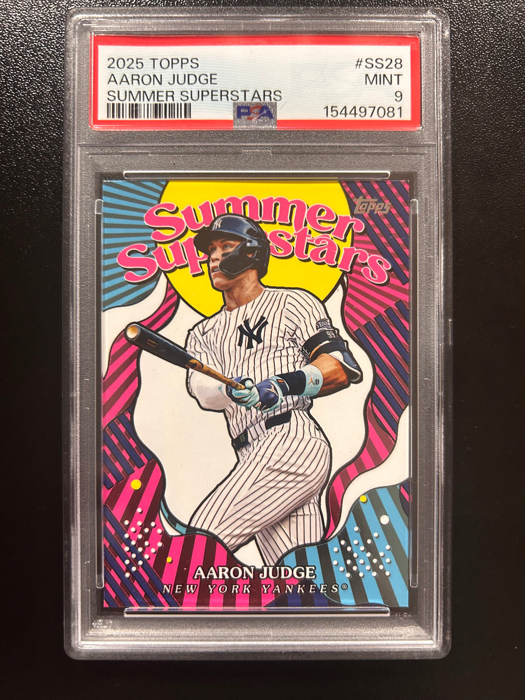 2025 Topps Summer Superstars #SS28 Aaron Judge PSA 9
