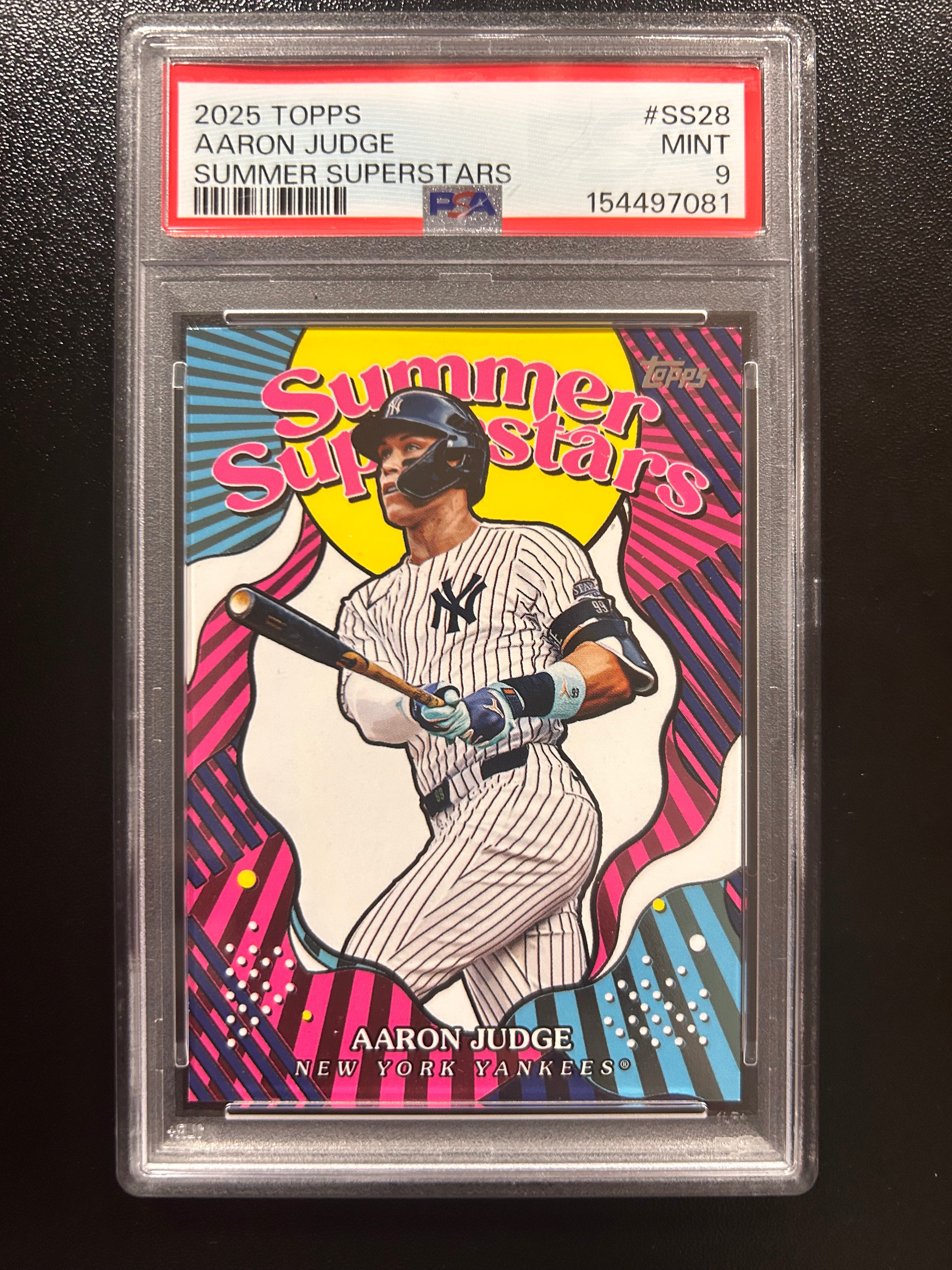 2025 Topps Summer Superstars #SS28 Aaron Judge PSA 9