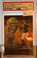 Jalen Hurts 2020 Panini Illusions Trophy Collection Orange PSA graded 9