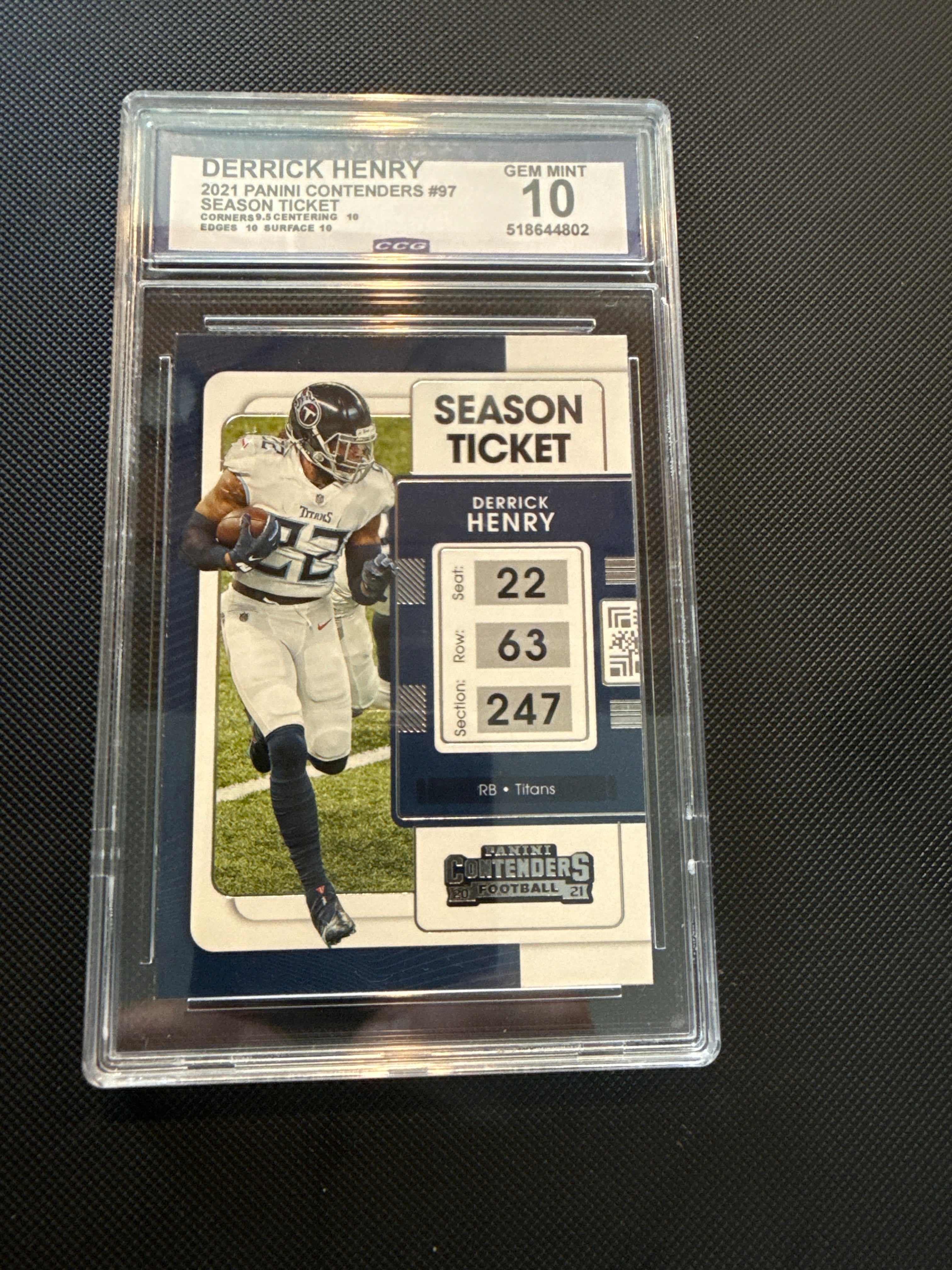 Derrick Henry 2021 Panini Contenders #97 Season Ticket
