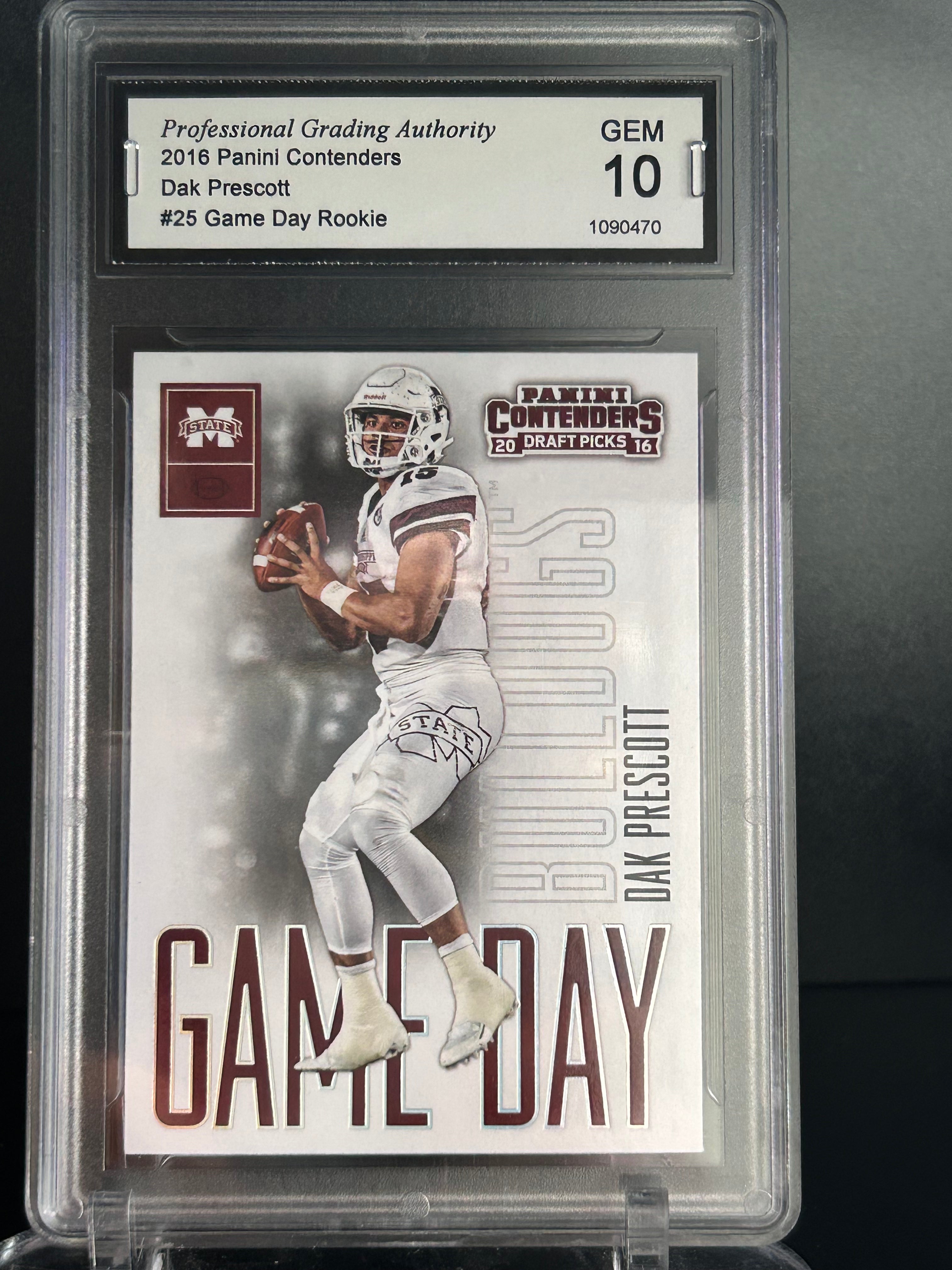 Dak Prescott 2016 Panini Contenders #25 Game Day Rookie