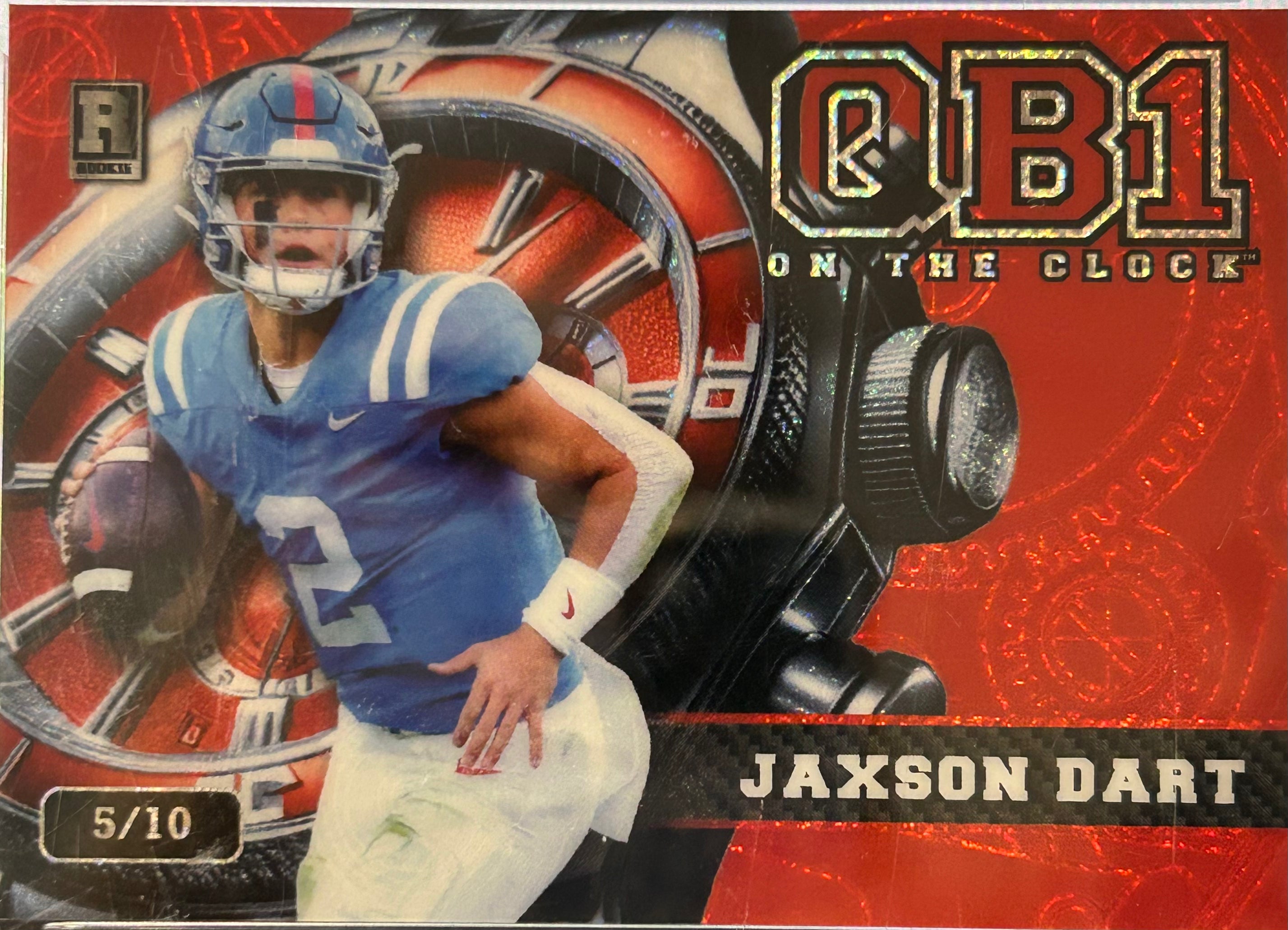 2024 Jaxson Dart Wild Card #OCW-RD-JD2 Rookie 5/10