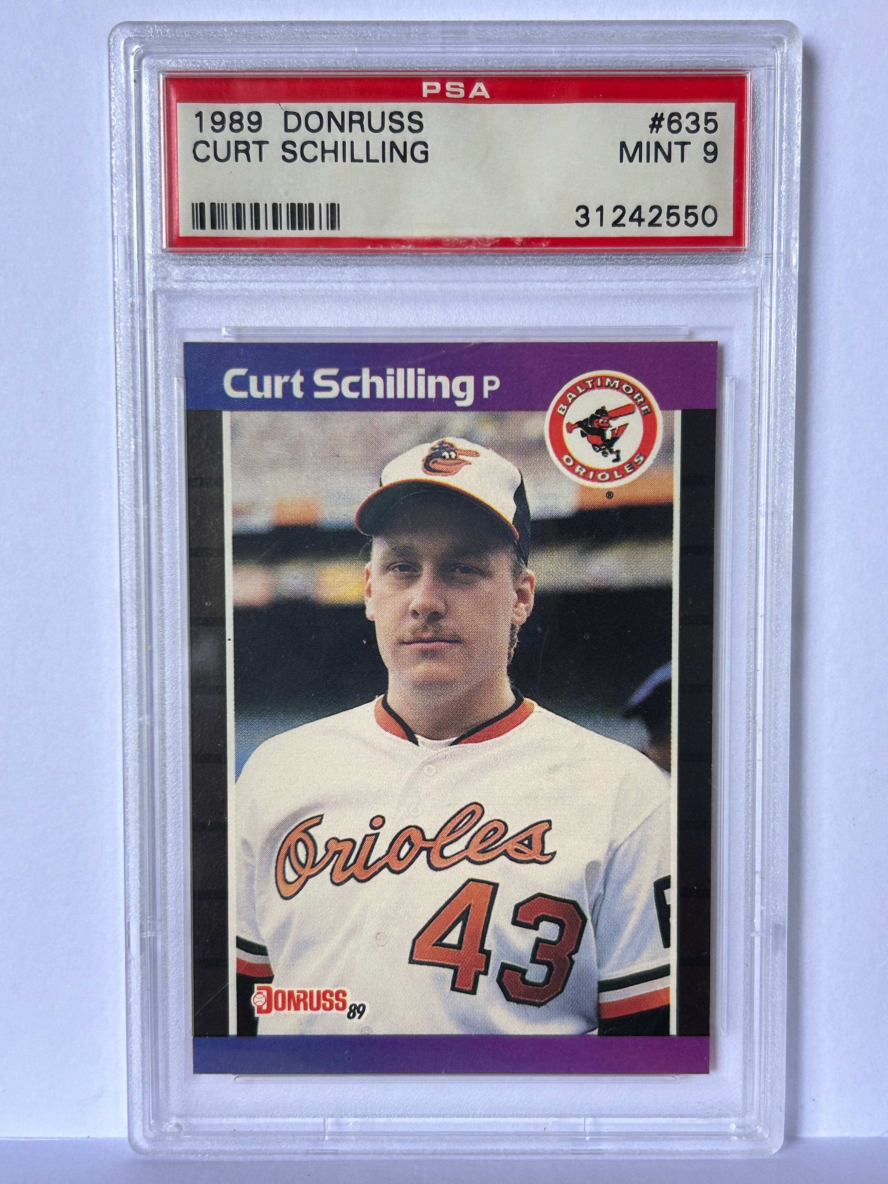 Curt Shilling 1989 Donruss #635 PSA 9