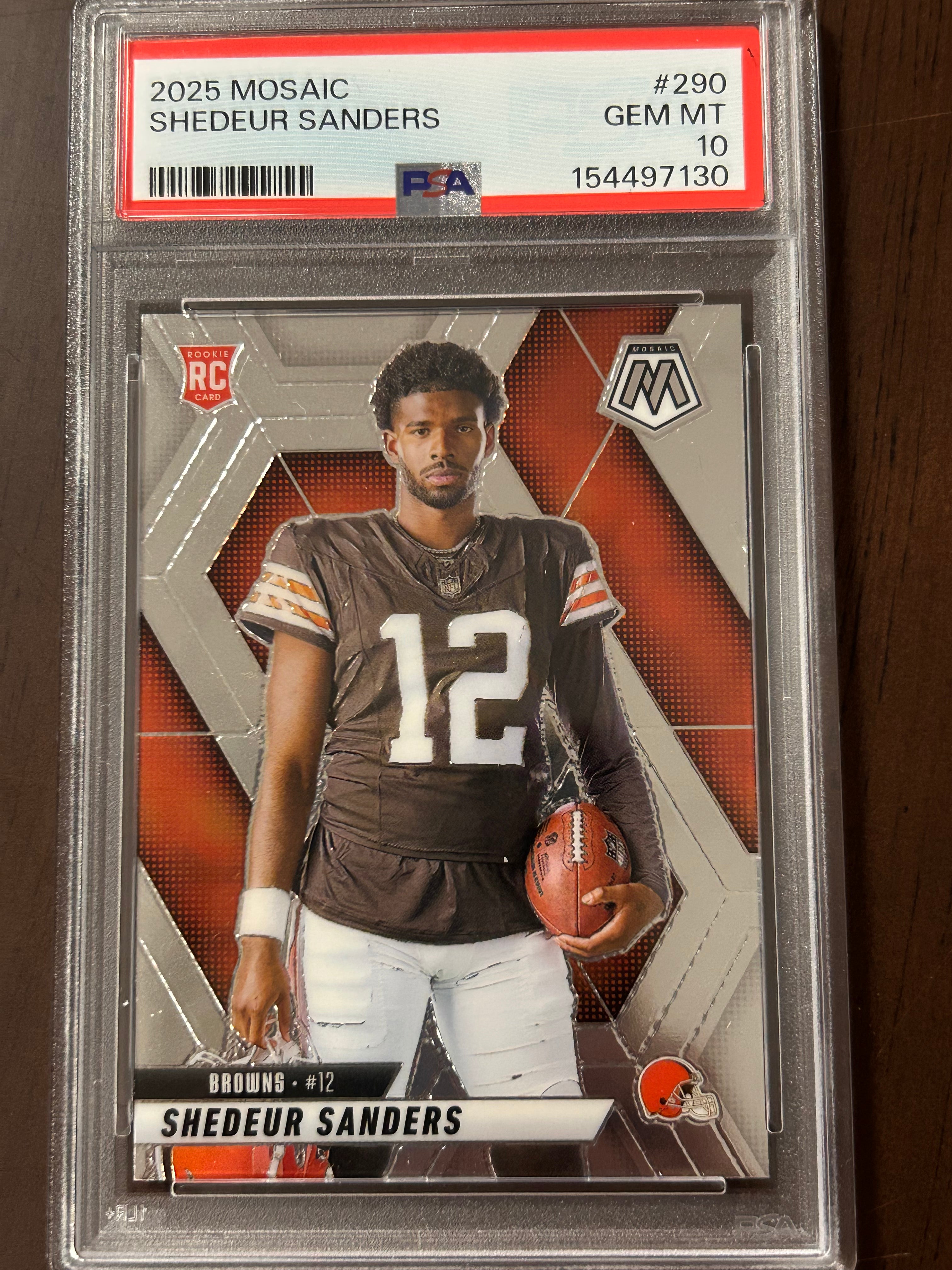 [97130] Shedeur Sanders 2025 Mosaic #290 PSA 10