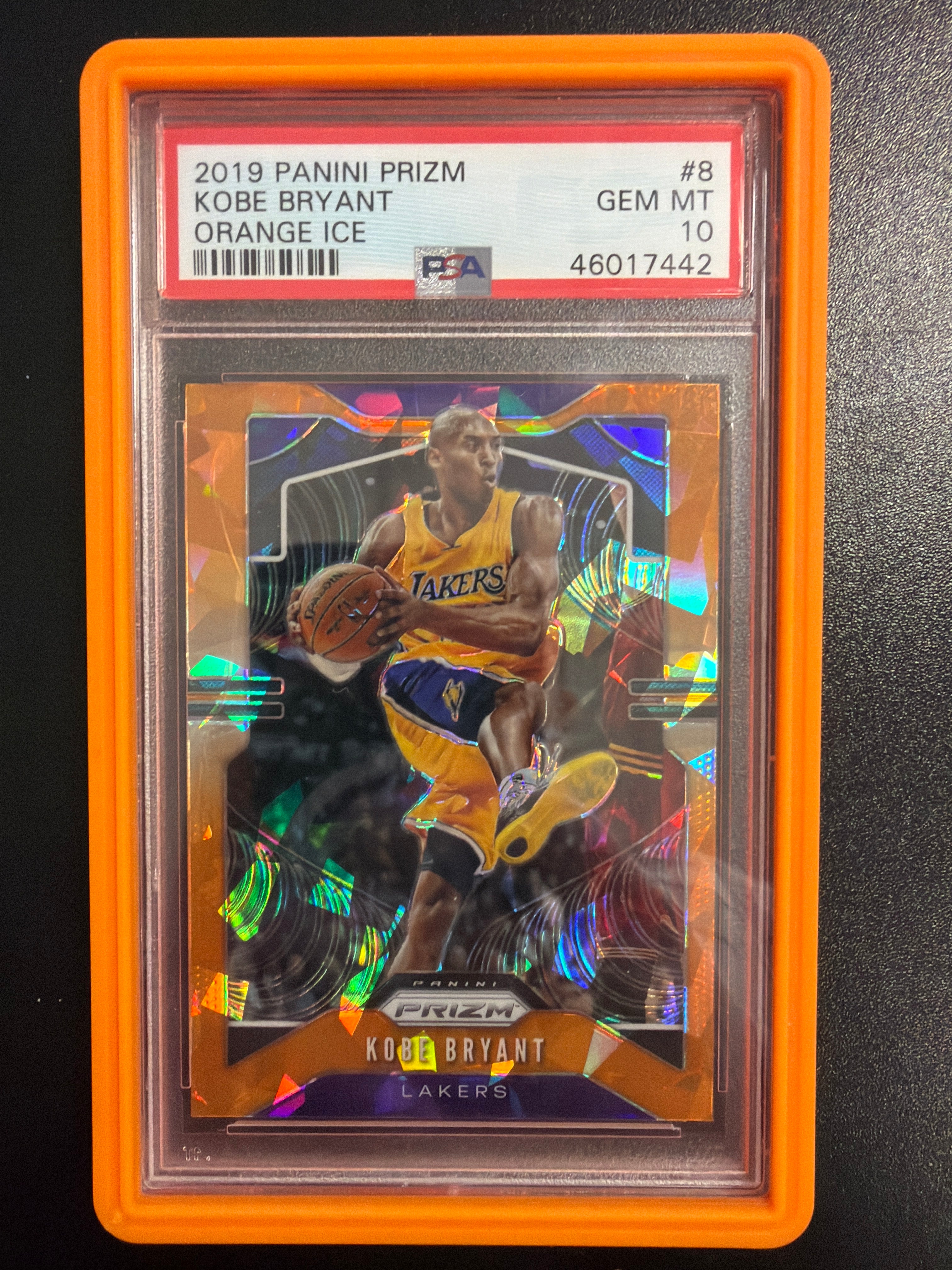 2019 Panini Prizm Kobe Bryant Orange Ice
