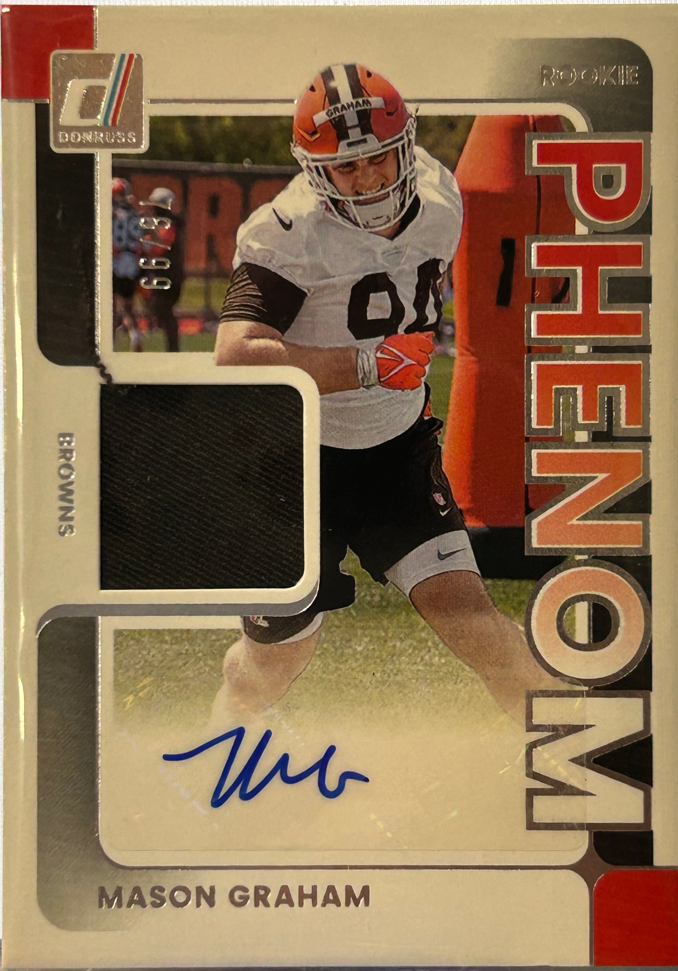 Graham Rookie 2025 Mason Graham #PJA-MGM Panini-Donruss Rookie Phenom 78/99 – Double ...