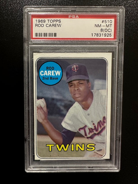 1969 Topps #510 Rod Carew PSA 8 (OC)