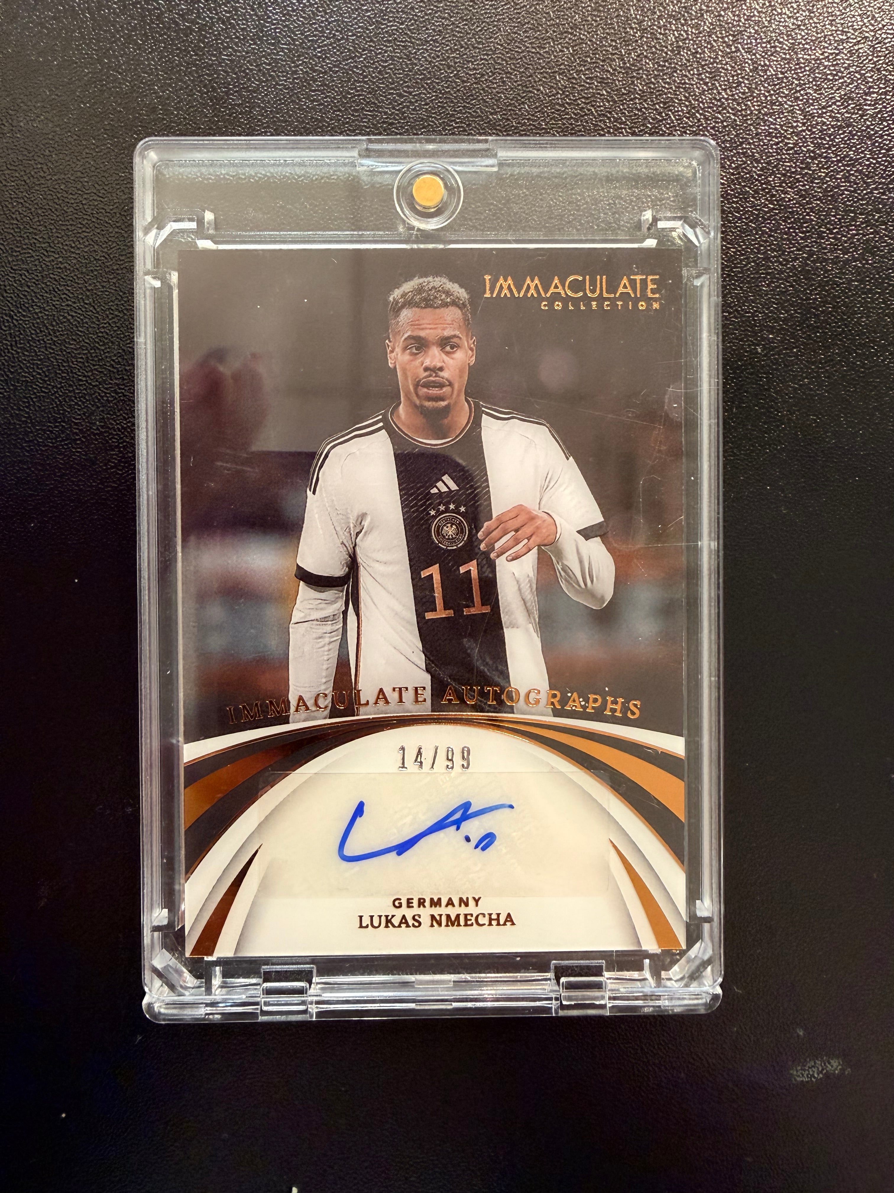2022-23 Panini Immactulate Lukas Nmecha Auto /99