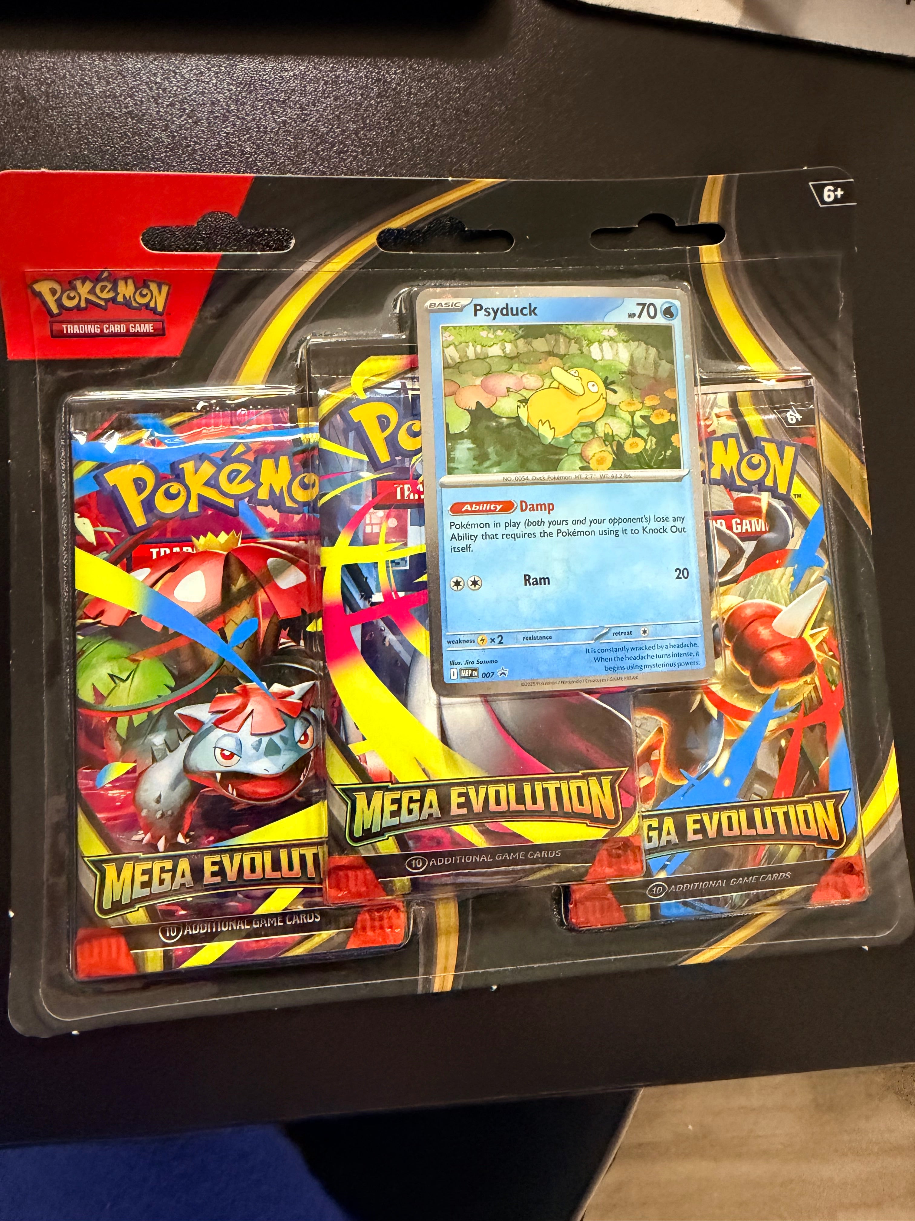 Mega Evolution 3 Pack Blister (Psyduck)