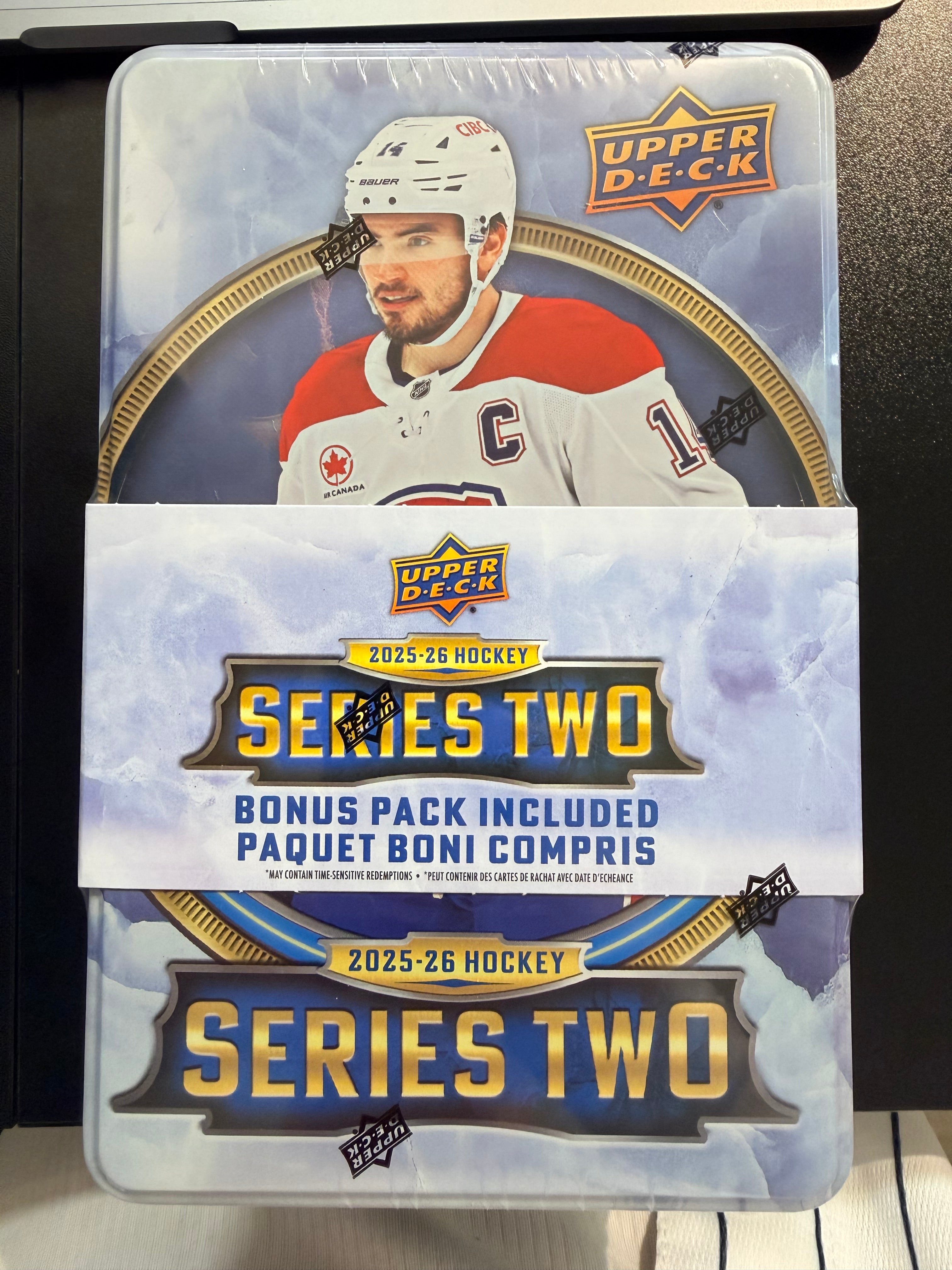 2025 - 26 Hockey Upper Deck Series Two Tin