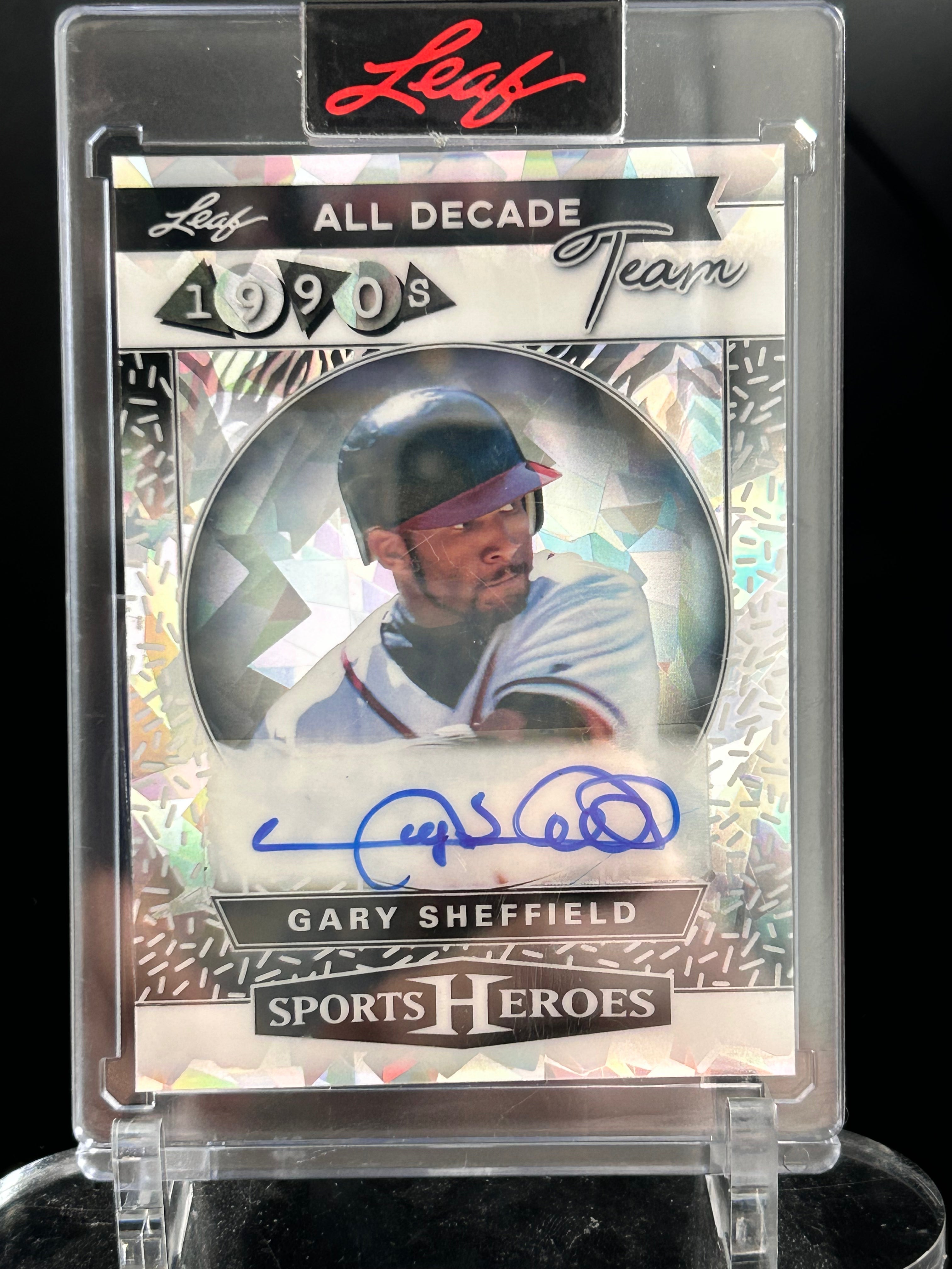 Gary Sheffield 2025 Leaf #D90-GS1 All Decade Team Autograph 18/35