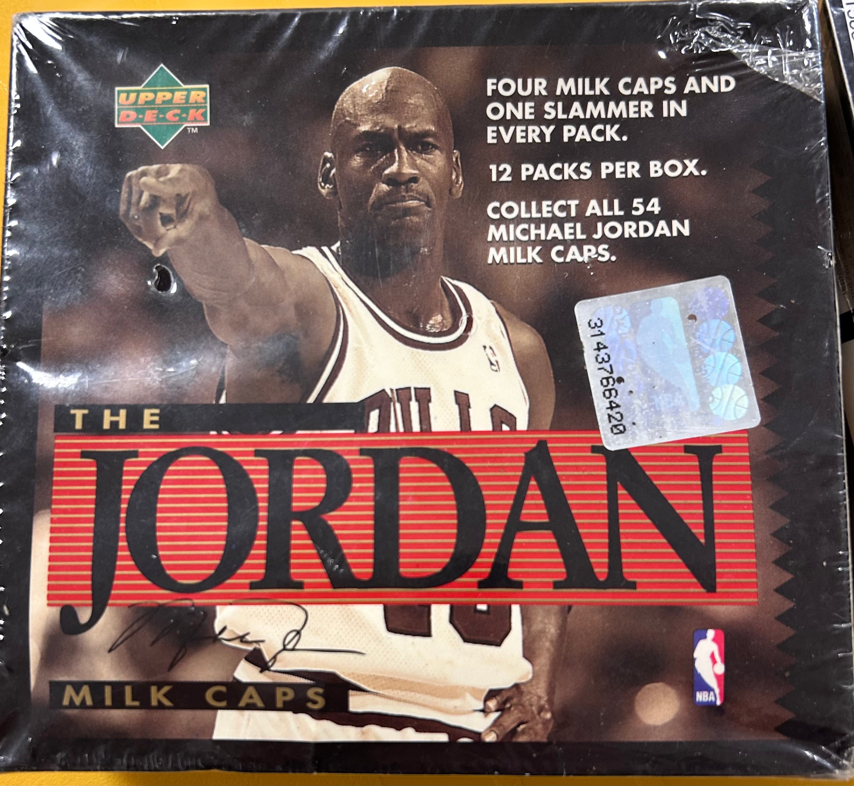The Jordan Milk Caps box Upper Deck 1995