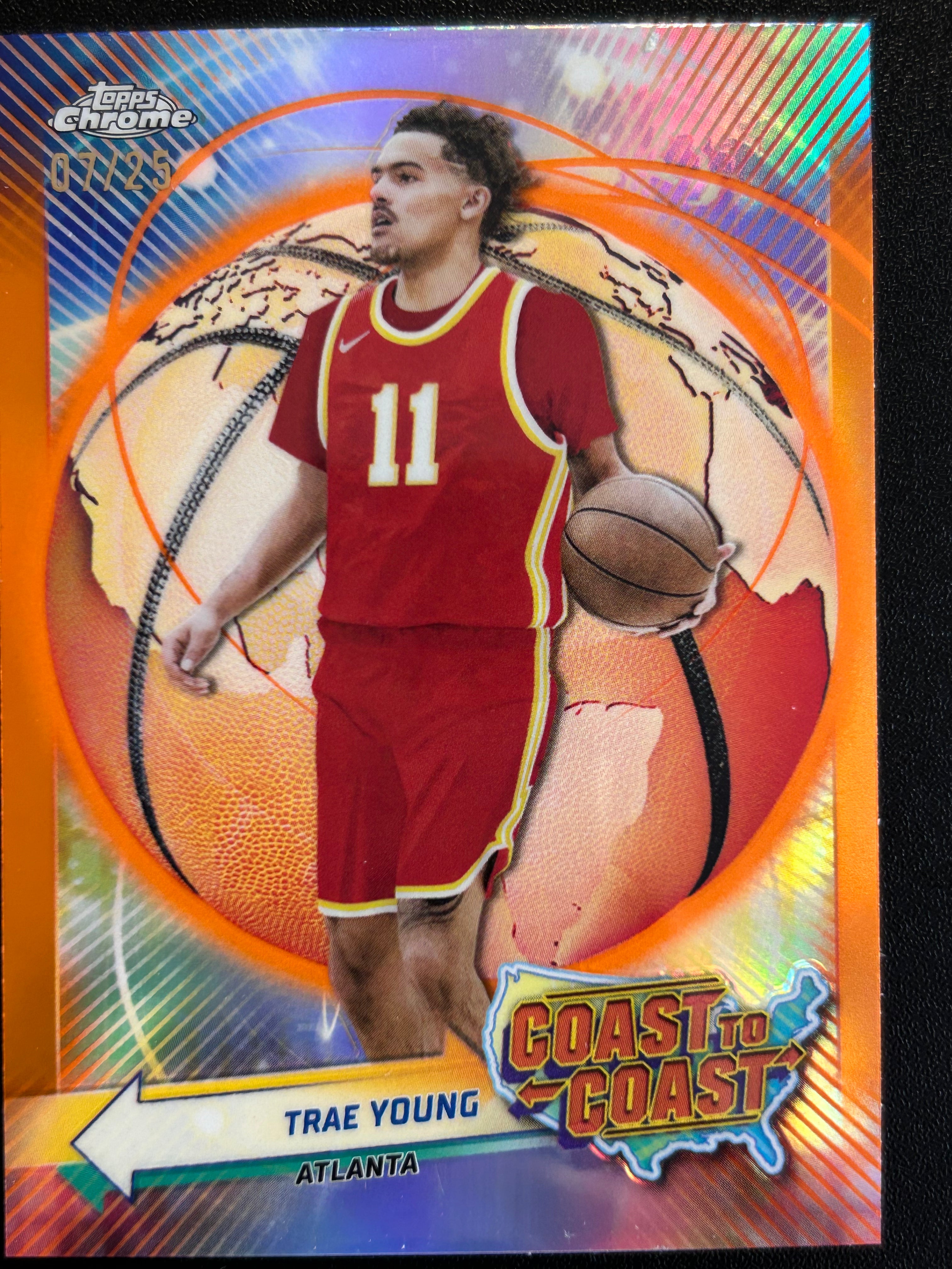 Trae Young 2024 Topps Chrome #CC-1 07/25 holo