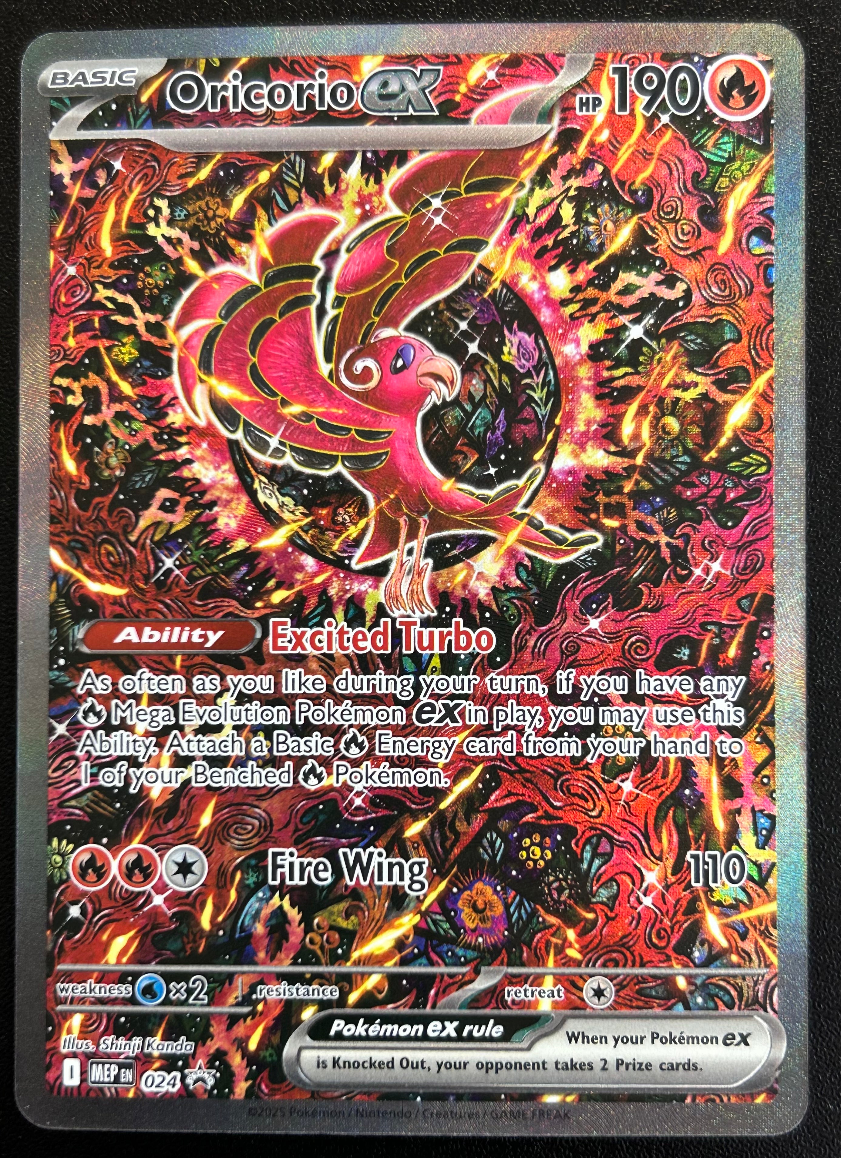 Pokemon Oricorio EX 024 holo
