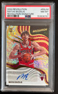 Matas Buzelis Rookie 2024 Panini Revolution Signature #RSLIM PSA 8