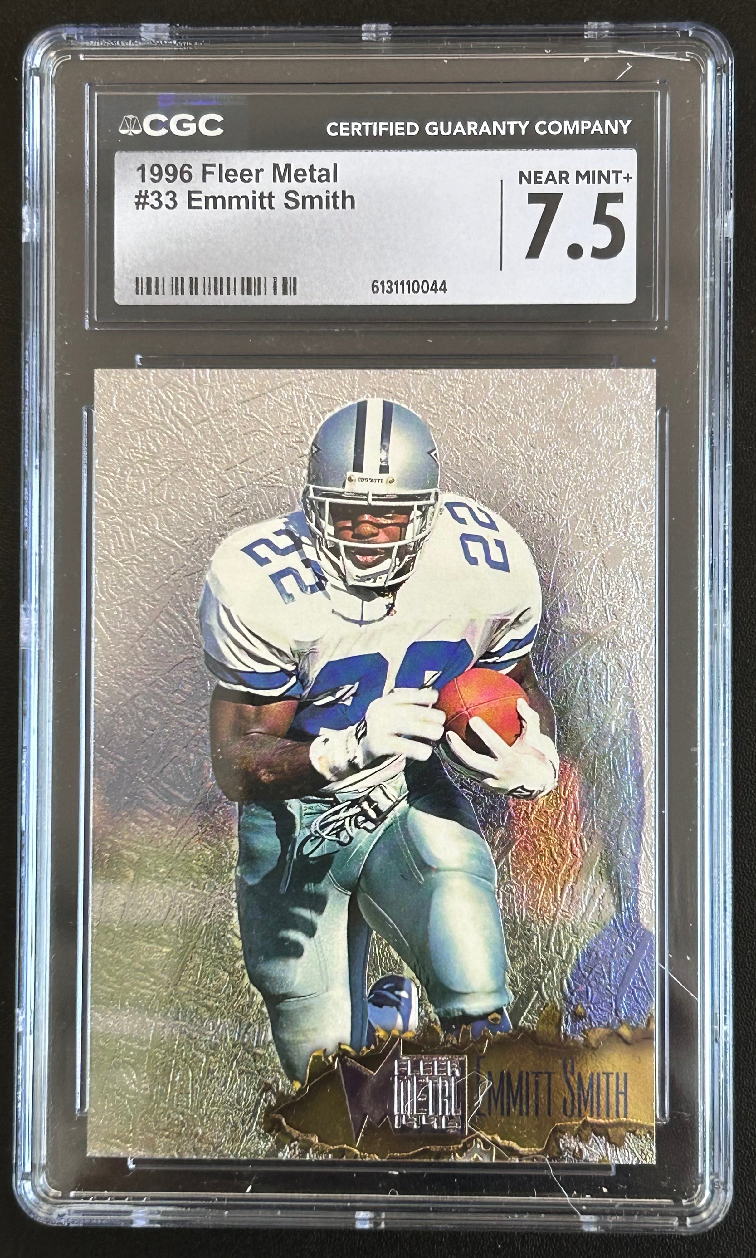 Emmitt Smith 1996 Fleer Metal #33 CGC 7.5