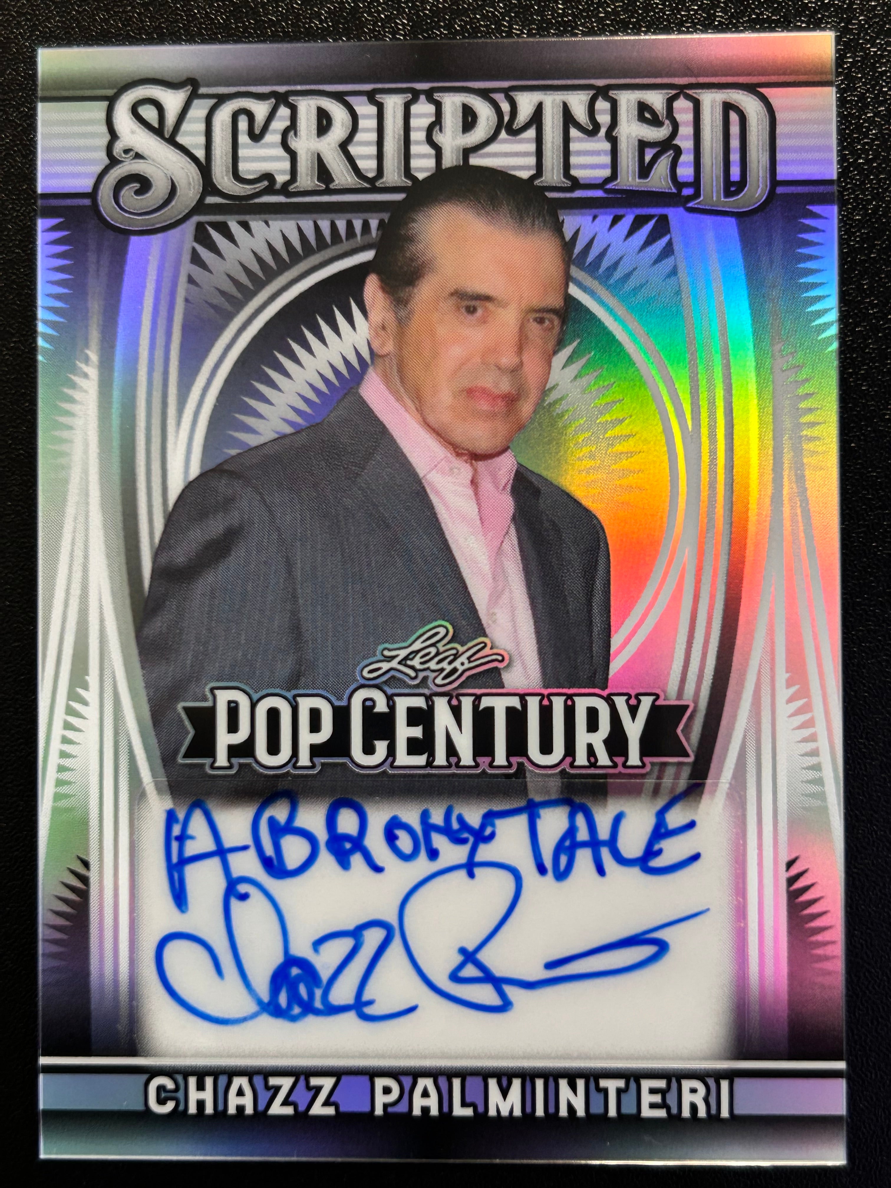 Chazz Palminteri 2025 Leaf Pop Century Auto Scripted #S-CP1 8/25