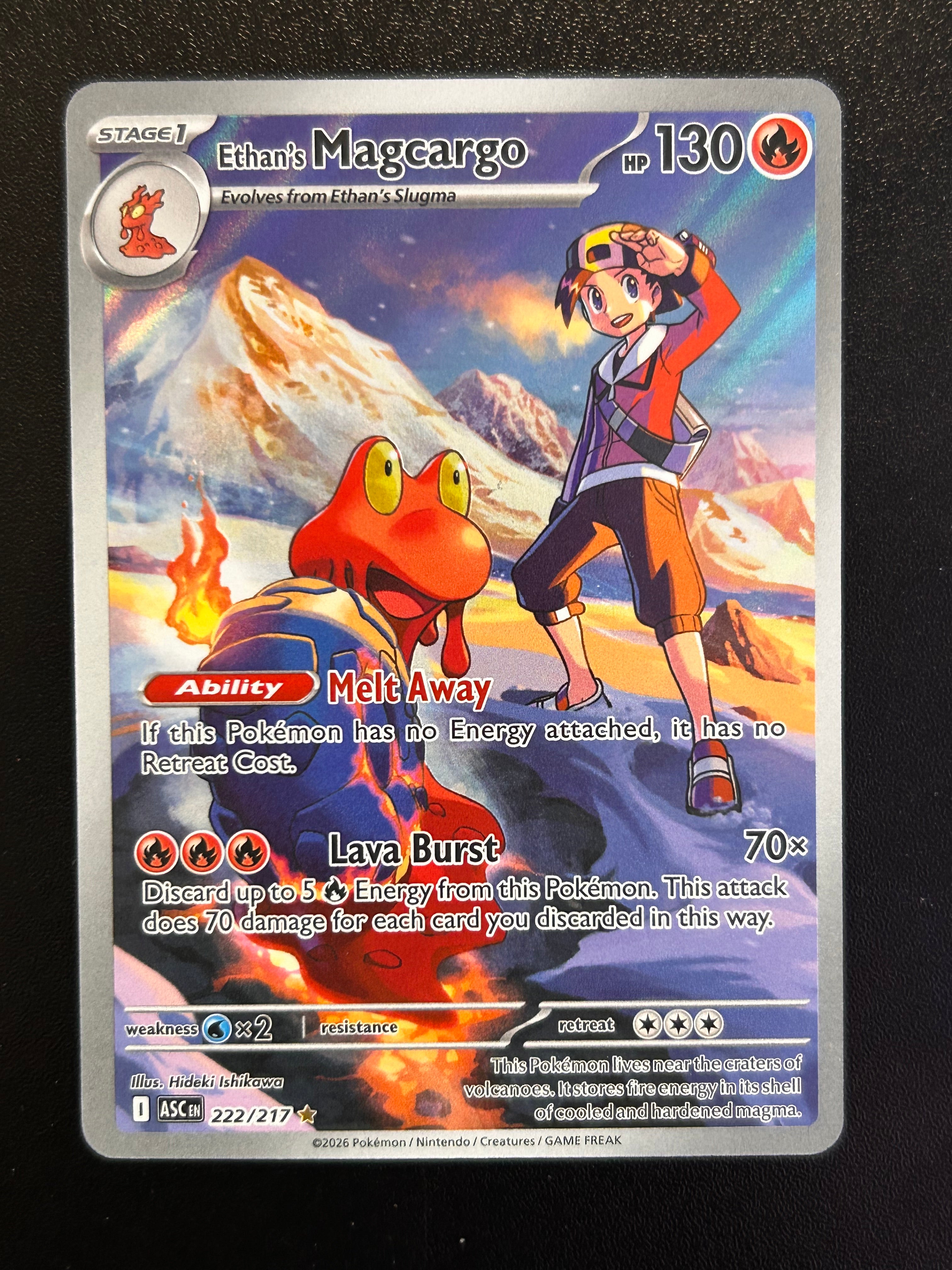 Ethan's Magcargo 222/217 Illus. Hideki Ishikawa