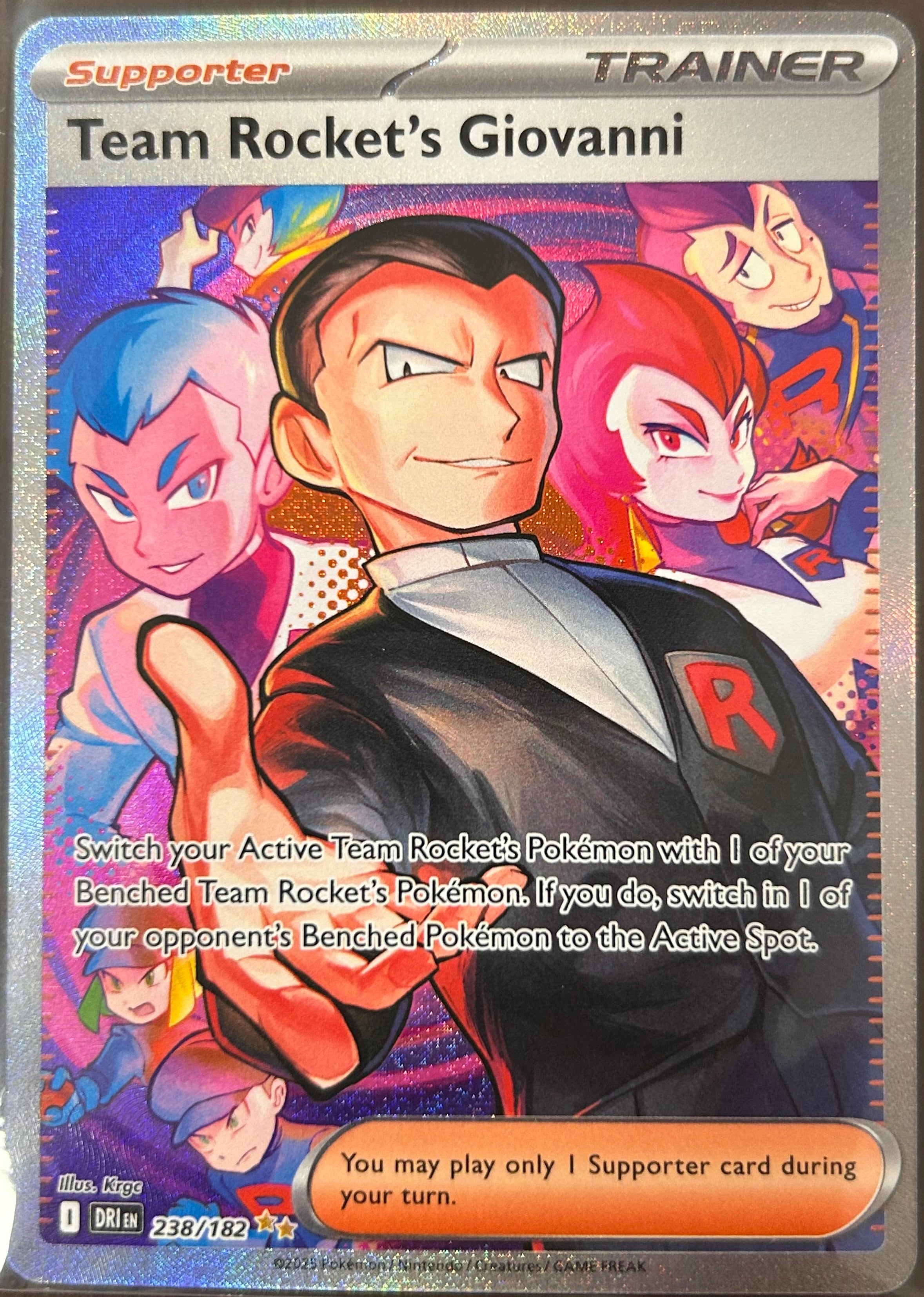 Team Rocket's Giovanni 238/182 Illust. KRGC