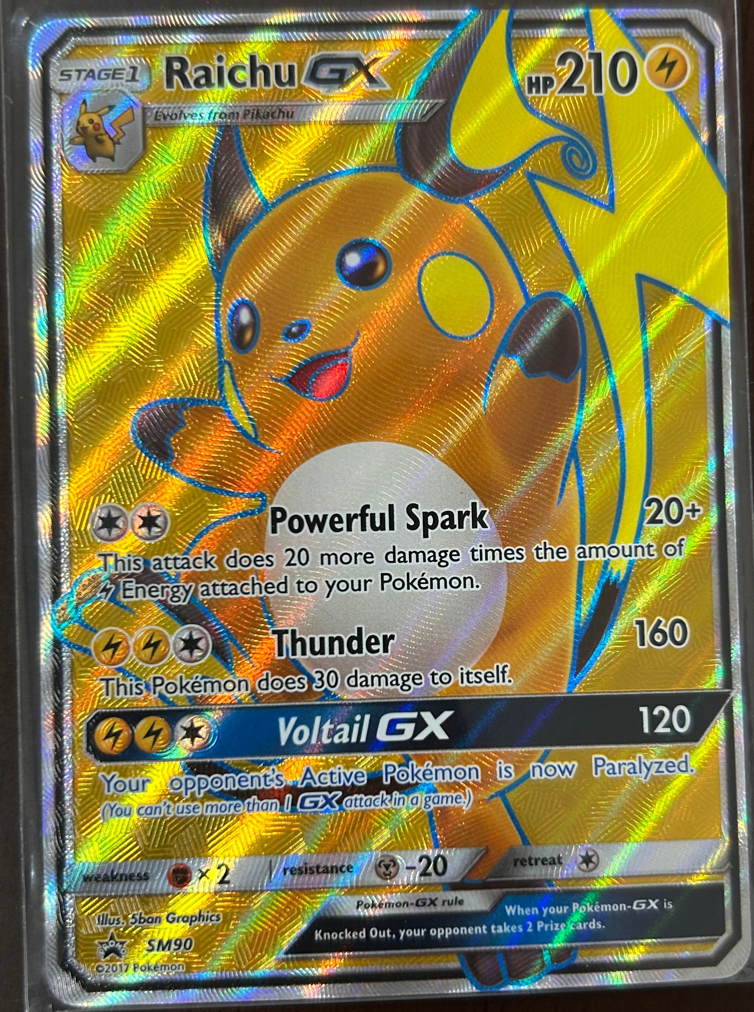 Raichu GX 2017 Illus. 5ban graphics