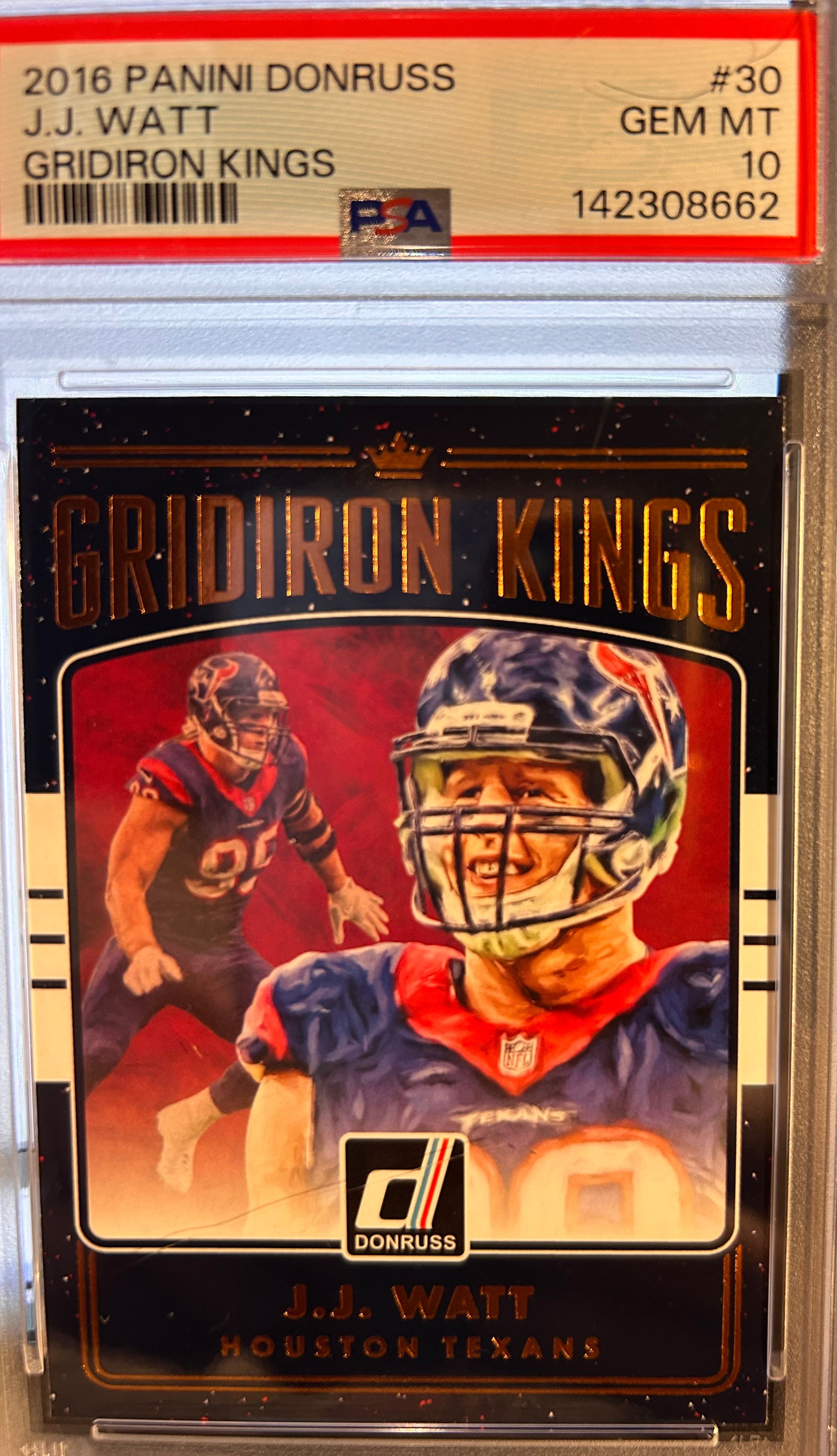 J.J. Watt 2016 Panini Donruss #30 Gridiron Kings