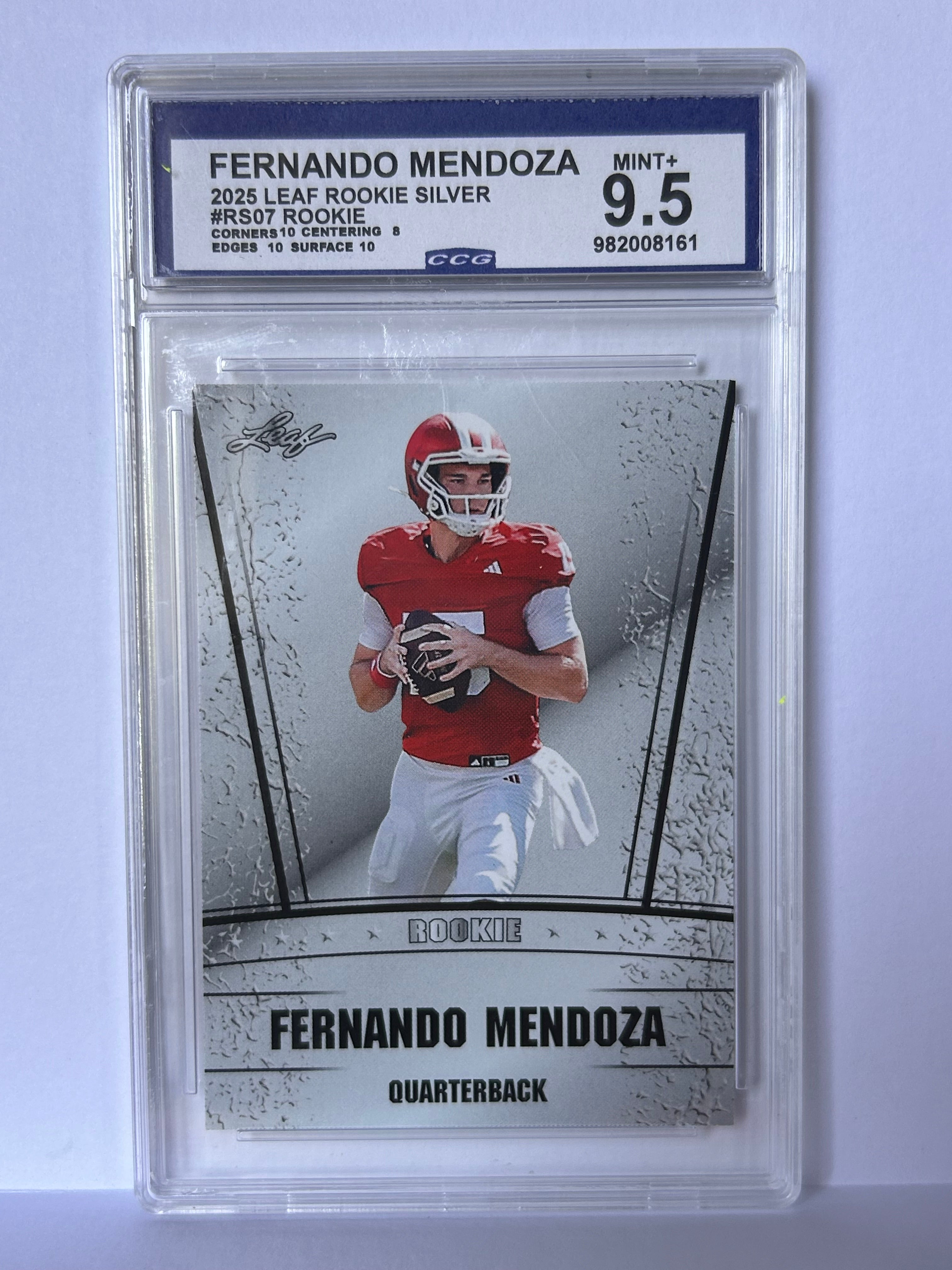 Fernando Mendoza 2025 Leaf Rookie Silver #RS07 Rookie