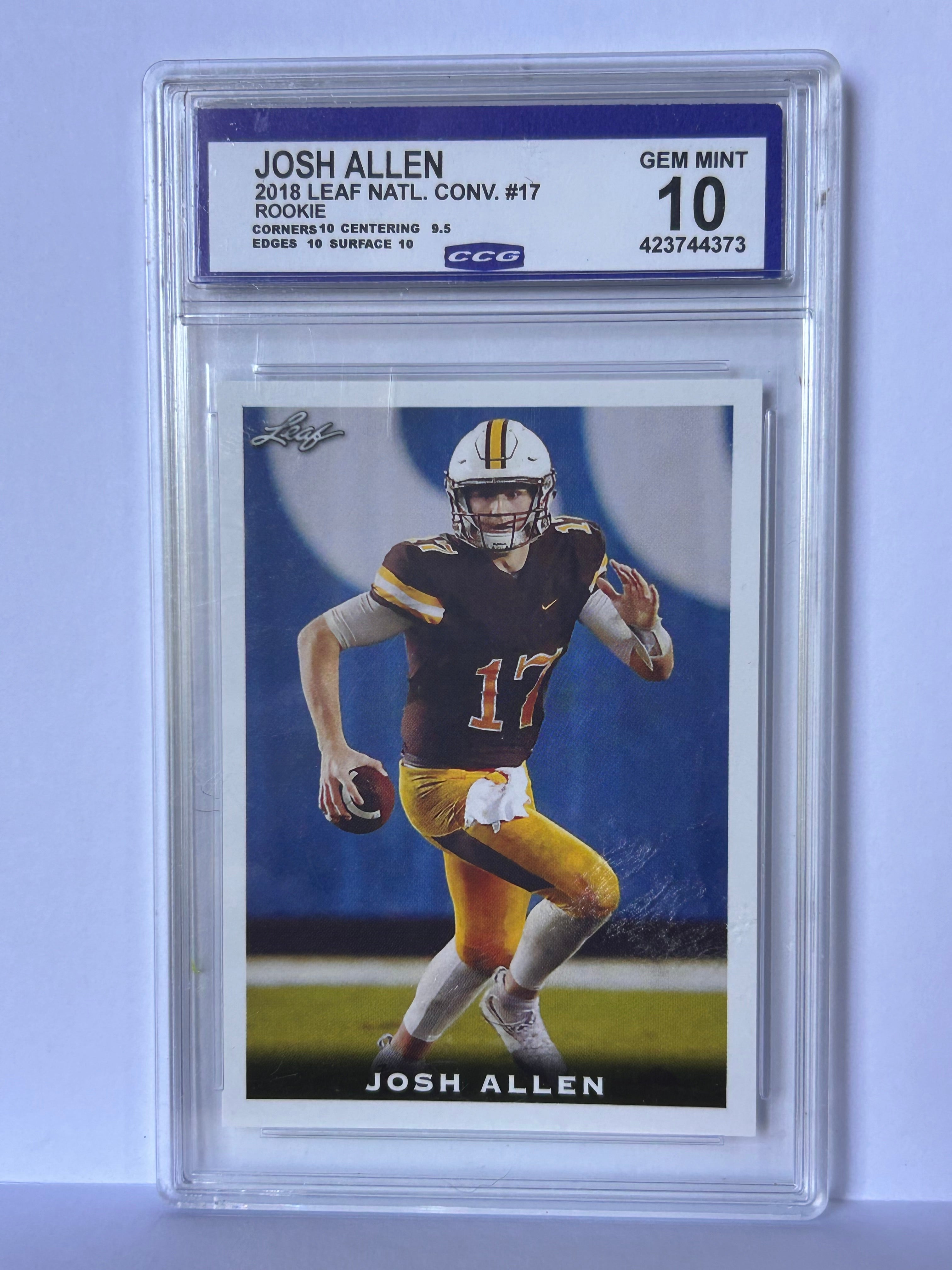 Josh Allen 2018 Leaf Nat. Conv. #17 Rookie